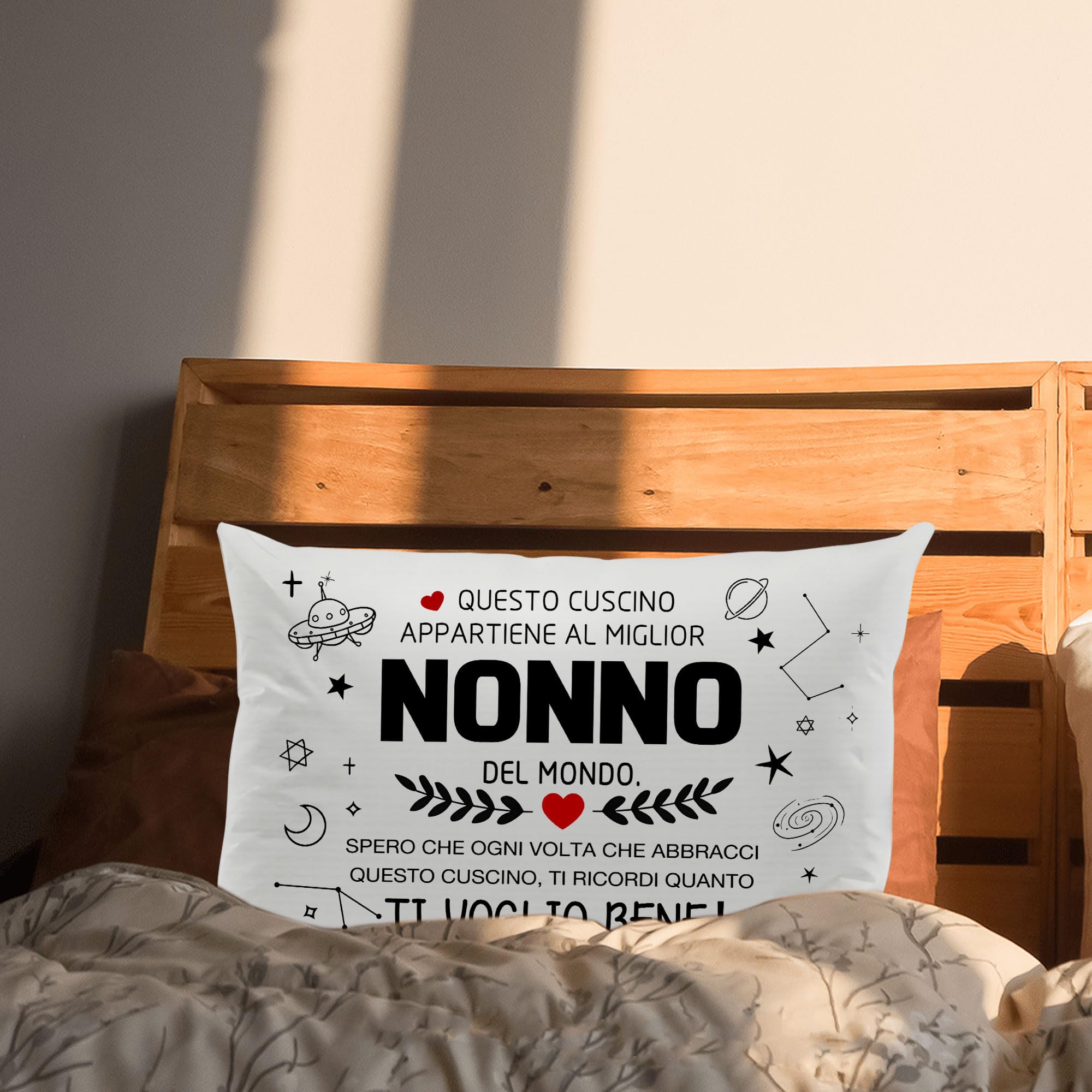 Aosumin Migliore Cugina Spero che ogni volta che abbracci questo cuscino ti ricordi quanto ti voglio bene Federe Cugina Regali per donne Ragazze Regalo di compleanno Regalo di Natale (cugina-a)