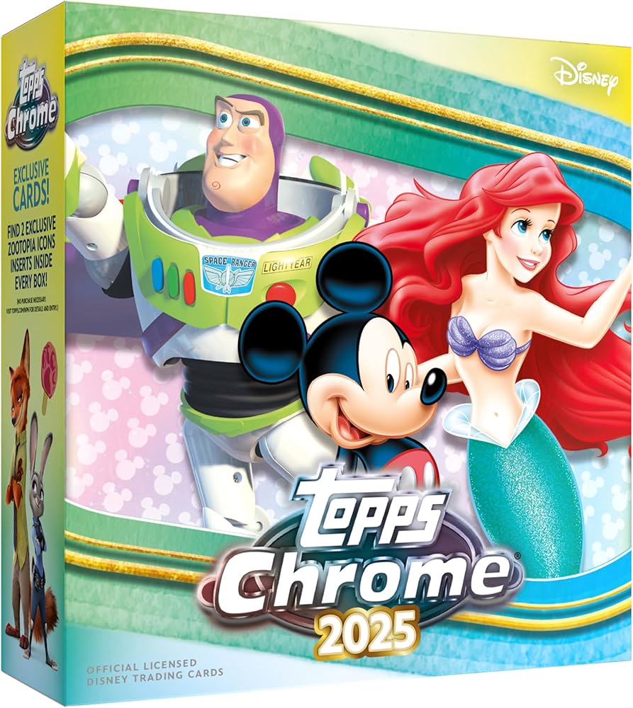 その他 Topps Chrome Disney 2025 Mickey 2025 Topps Chrome Disney - Factory Sealed - Mega Box, Card Display