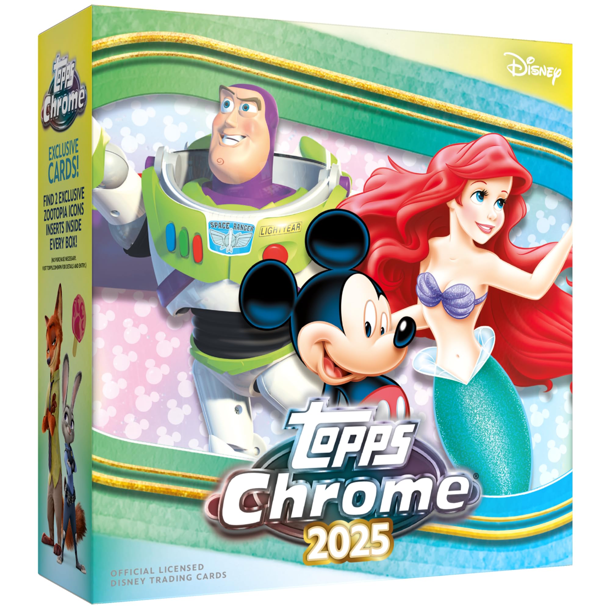 2025 Topps Chrome Disney - Factory Sealed - Mega Box, Card Display