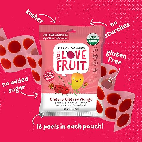 Miniatura 18 de YOU LOVE FRUIT - PASSION FRUIT POWER PALS - Bocadillos de frutas naturales, paquete de aperitivos saludables, fruta real! Sin gluten, sin OMG