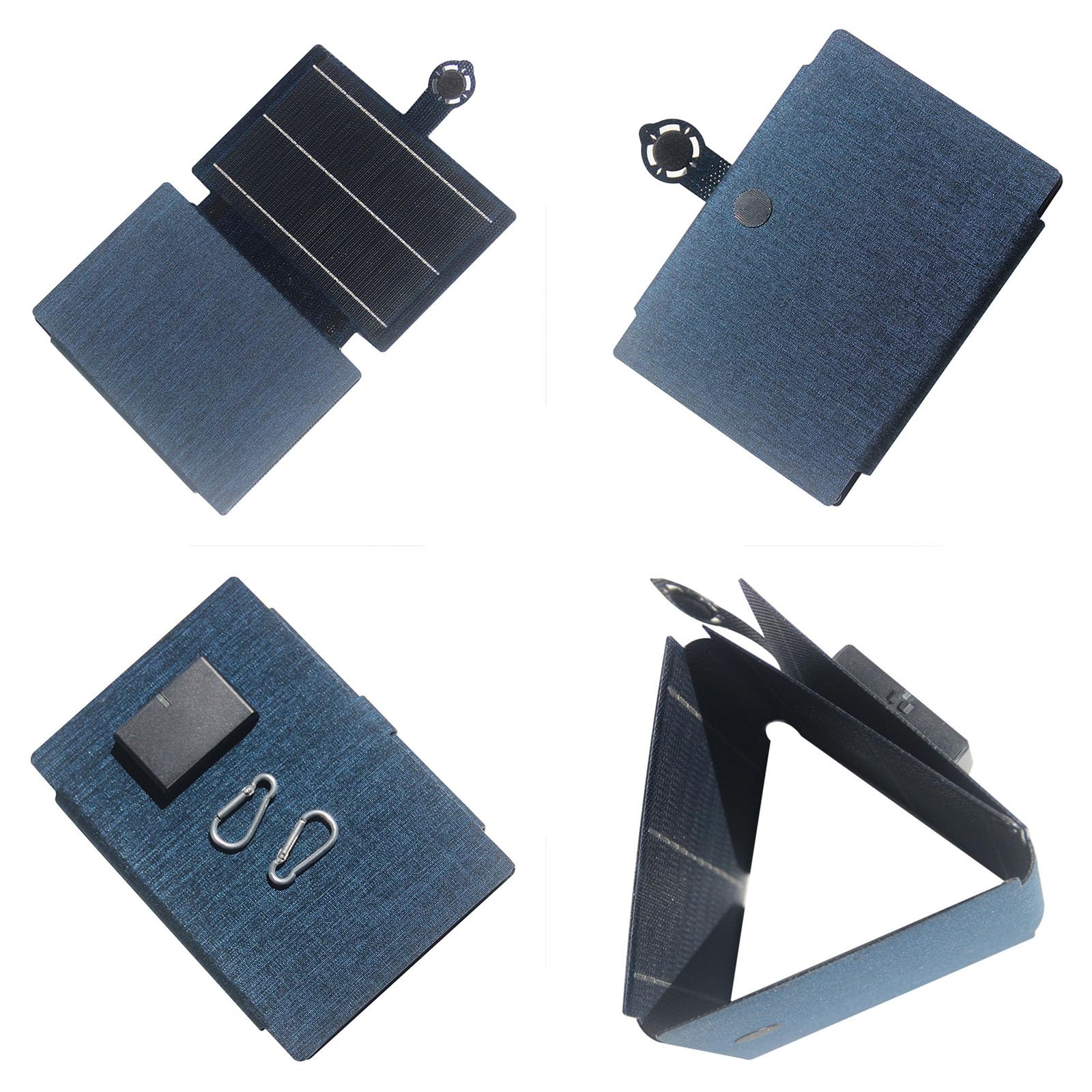 Monokrystaliczny powerbank solarny 28 W z portem USB typu C, składane, monokrystaliczne ogniwo słoneczne, wysoki współczynnik konwersji do oświetlenia ogrodowego na zewnątrz