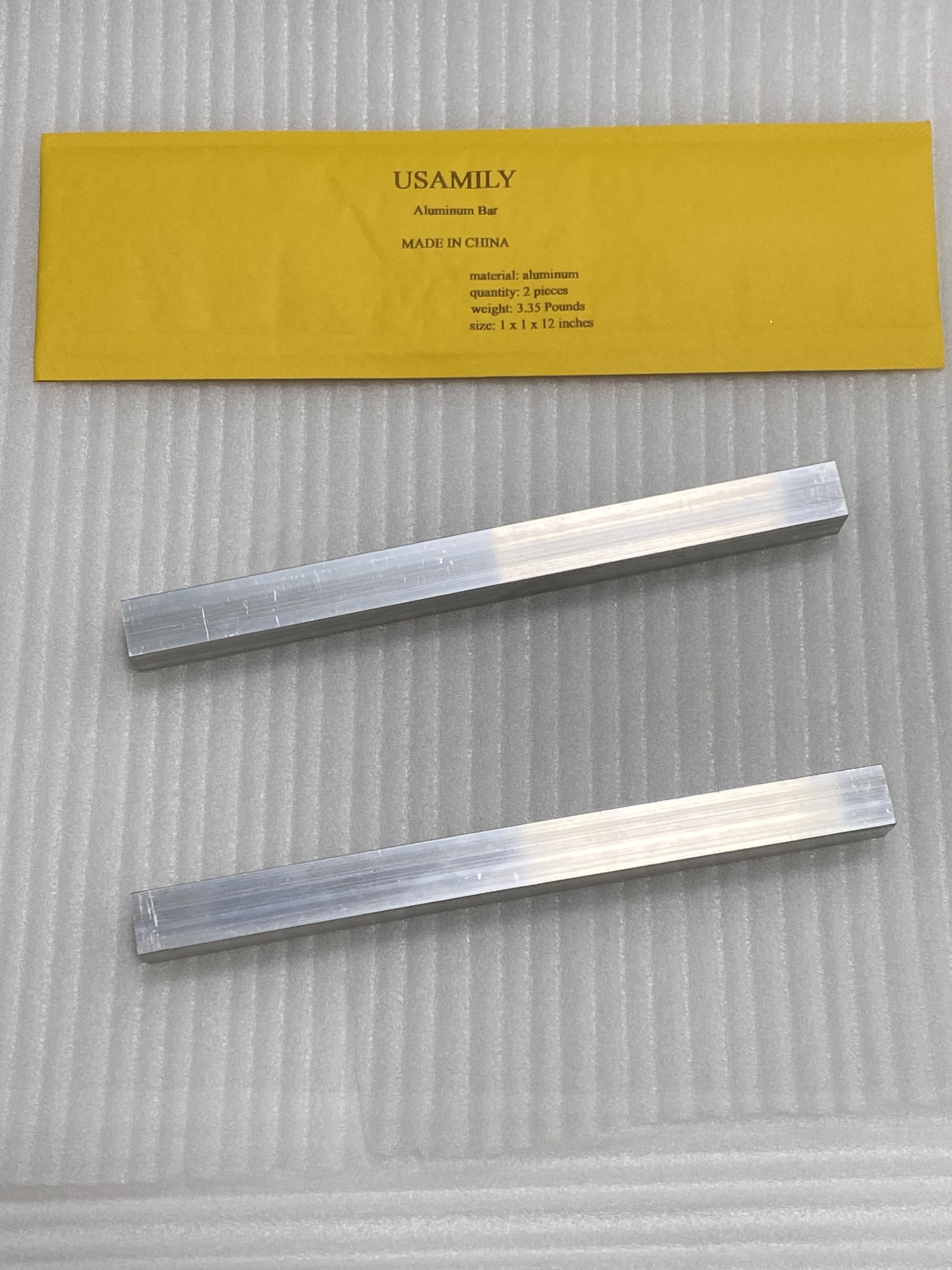 USAMILY 6061-T651 Aluminum Angle - 3" X 3" X 1/4" X 12" Long, Mill Finish - View #6