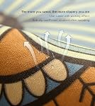 Large Round Yoga Mat 4.6'X3.5mm for Exercise Premium Extra Thick, Ultra Comfortable, Non Slip, Meditation Mat