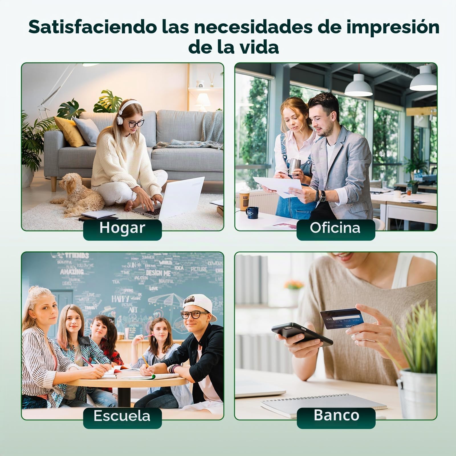 Cartuchos Compatibles HP 302XL para HP DeskJet 3639 3630 OfficeJet 3831 3830 5230 Envy 4525 4500 4520 (1 Negro 1 Color)