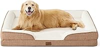 Vista 33 de Bedsure - Cama ortopédica mediana para perros, sofá cama impermeable para perros medianos, espuma de soporte con funda extraíble y lavable, forro