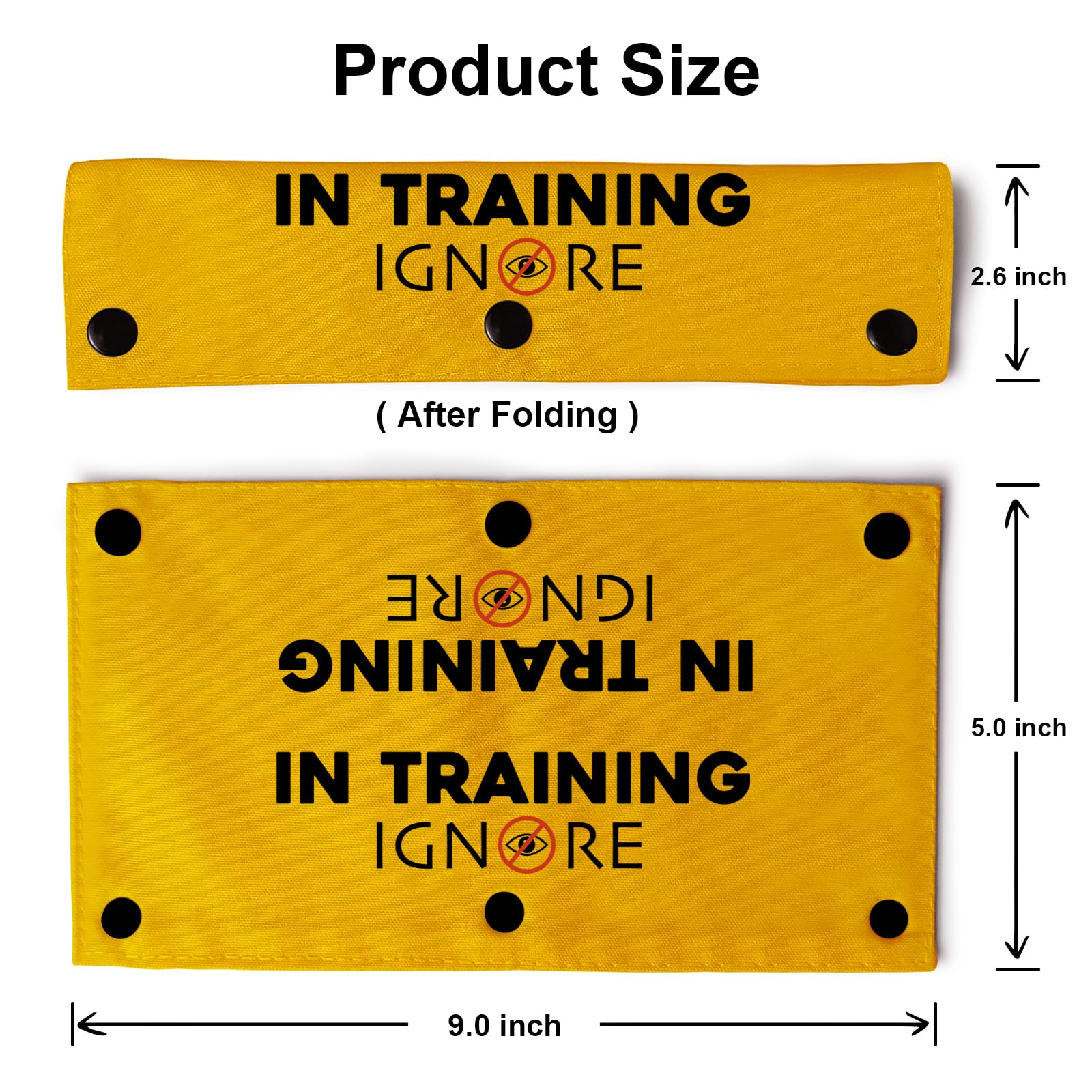 YROVWENQ in Training Ignore Funny Dog Leash Yellow Wrap for Dog Ropes with Ignore Sign (in Training Ignore Sleeve) - Image 3