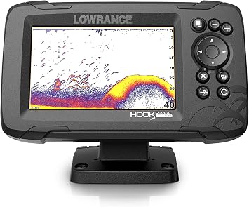 Lowrance Hook Reveal 5 Inch Fish Finders with Transducer, Plus Optional Preloaded Maps
