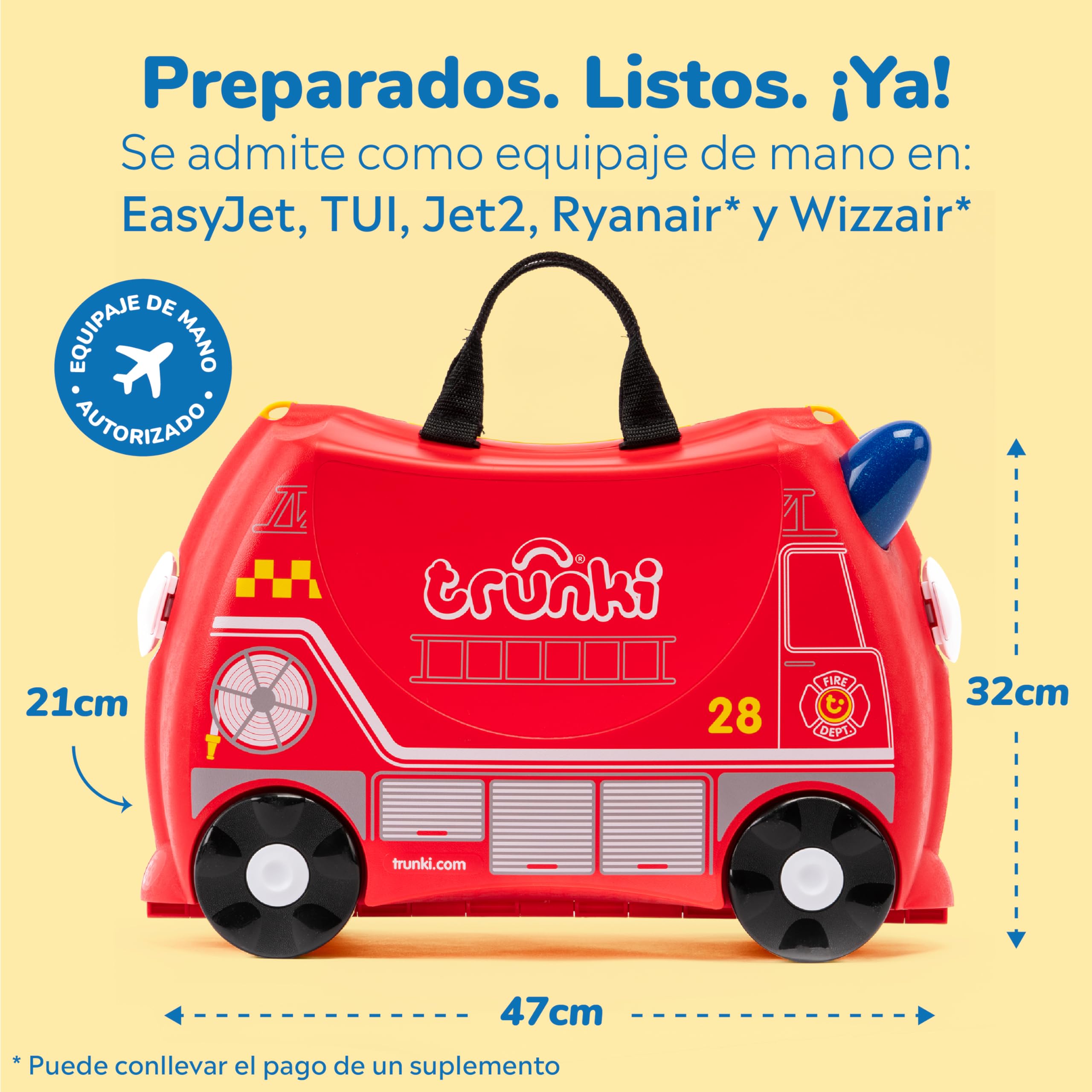 Trunki Maleta Infantil – Maleta Niño – Equipaje Infantil Cabina – Maleta Correpasillos