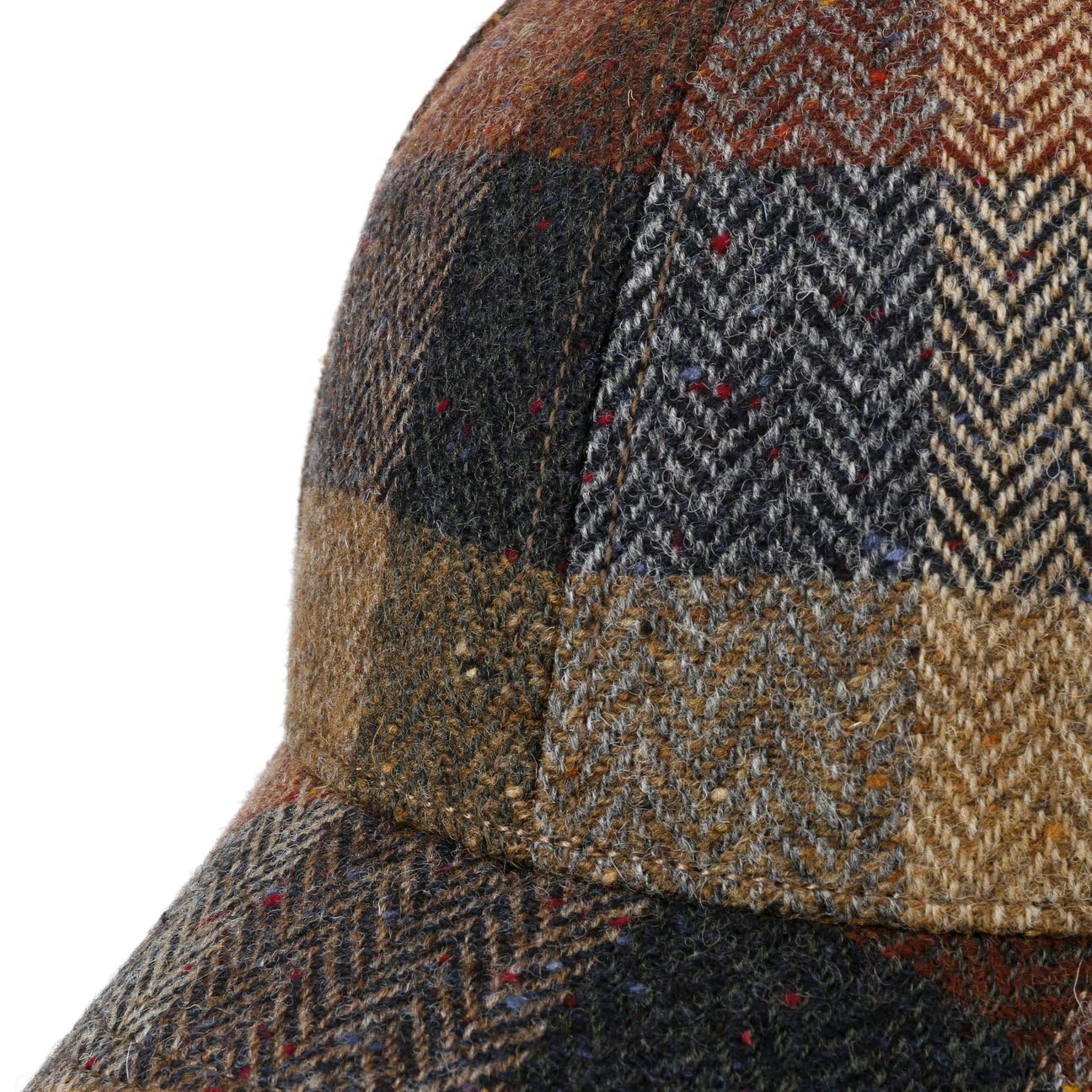 Lierys Herringbone Check Gorra de Beisbol Espiga de Cuadros Multicolor Unisex Otono Invierno