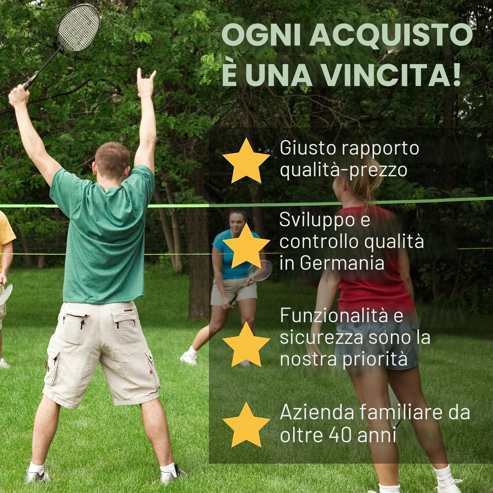 Best Sporting - Rete da pallavolo per esterni, 4 in 1, larghezza 310 cm, altezza regolabile da 90 cm a 220 cm, altezza di 2 metri per badminton, tennis e calcio