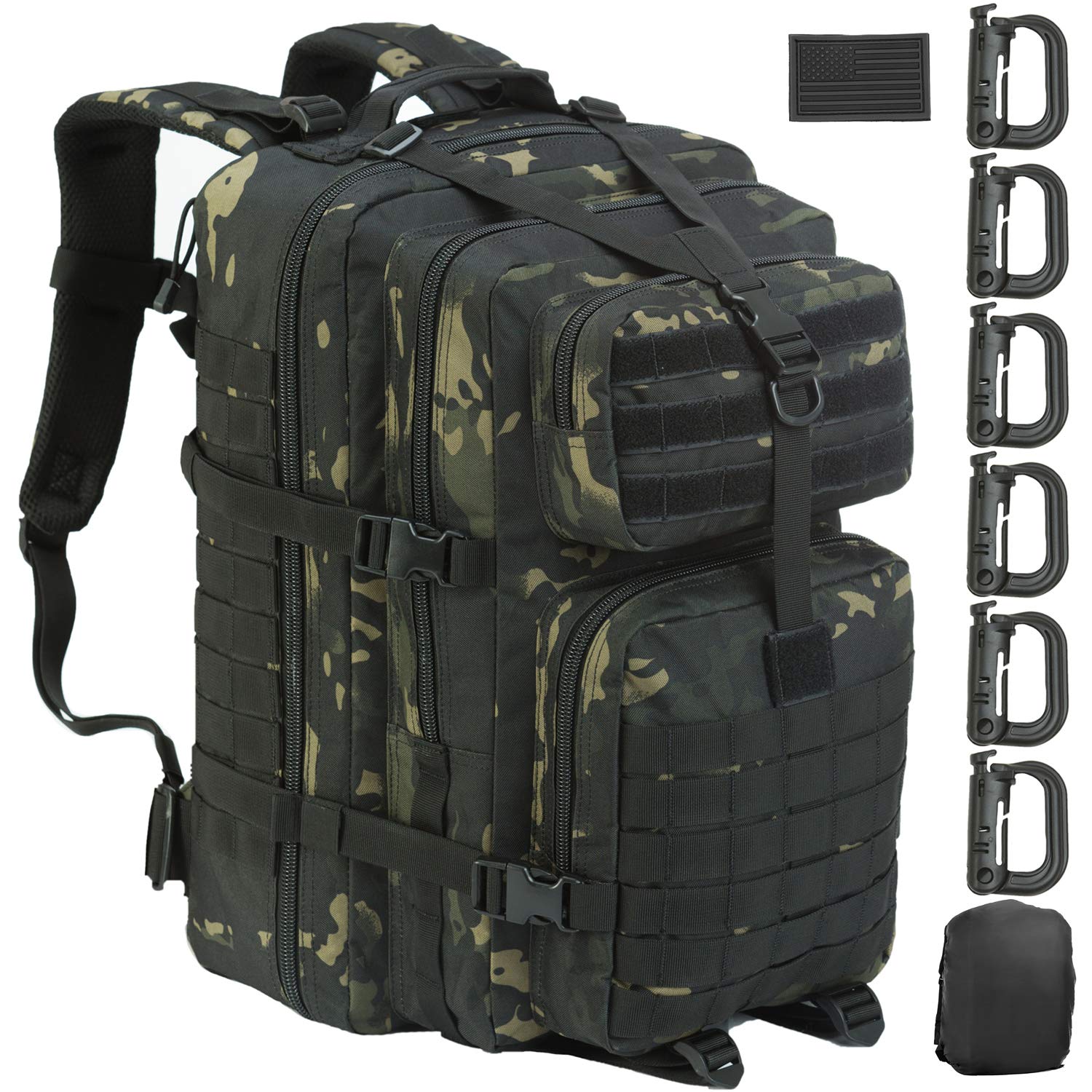 Buy 45L Large Backpack Army 3 Day Assault Pack Molle Bag Backpacks