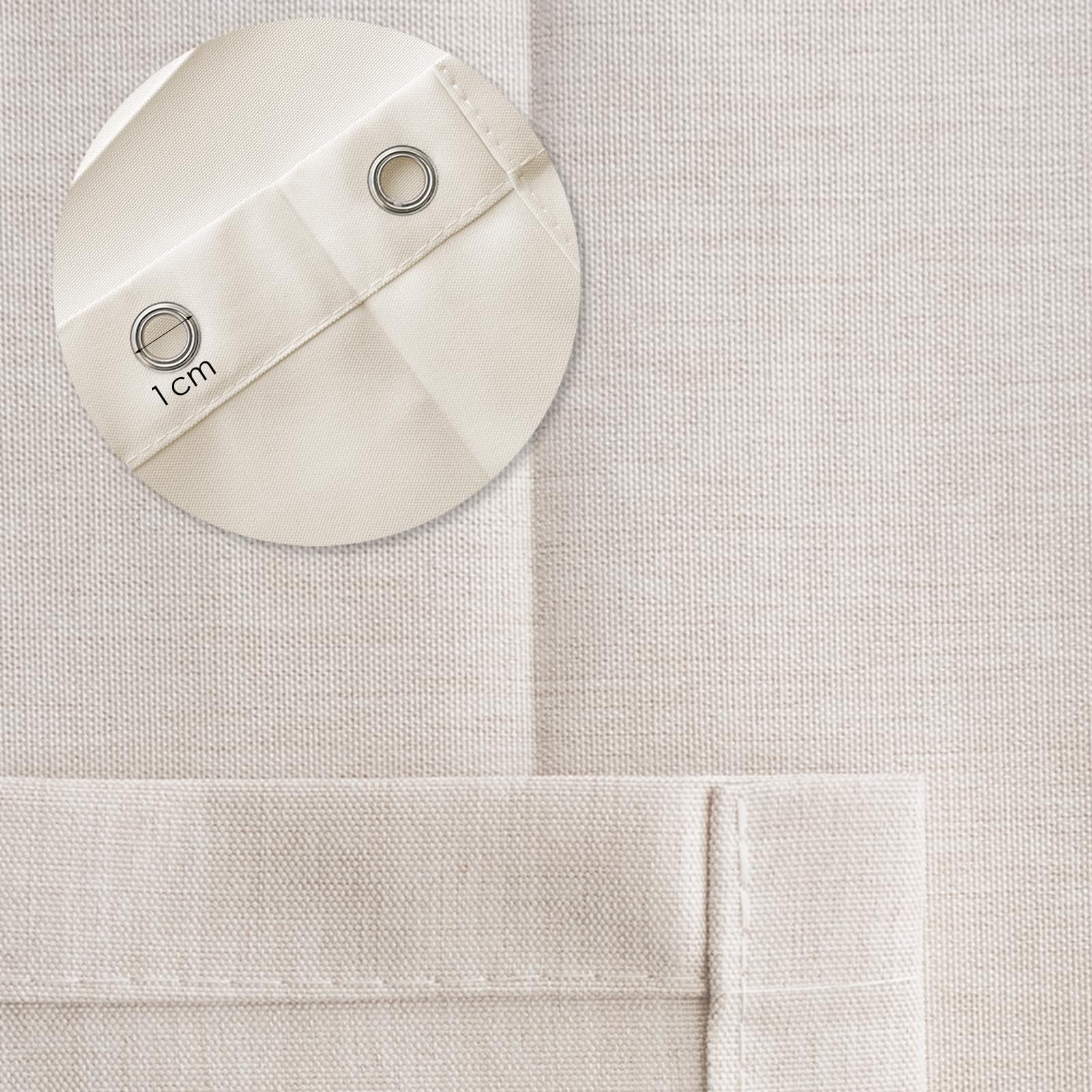 Cortina Cortina Aislante Termica Magnética Plegable, Cortinas Opaca Invisibles para Puertas de Entrada, Sala de Estar, Armarios y Dormitorios, 220 g/m², Beige, 100x220cm