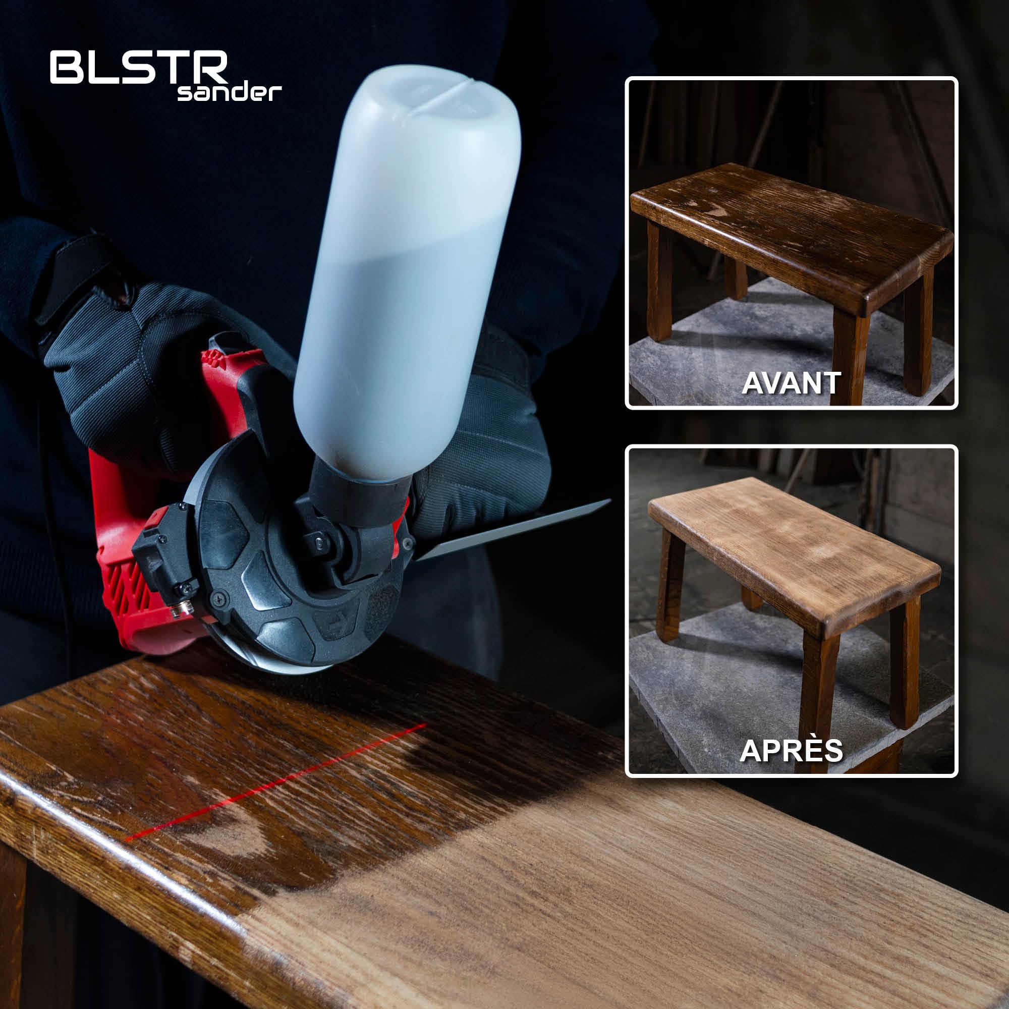 Sableuse portable fonctionnant sans compresseur pour métal, bois et pierre - Disque en céramique et débit réglable - compatible avec agent de sablage 0.2-0.5mm