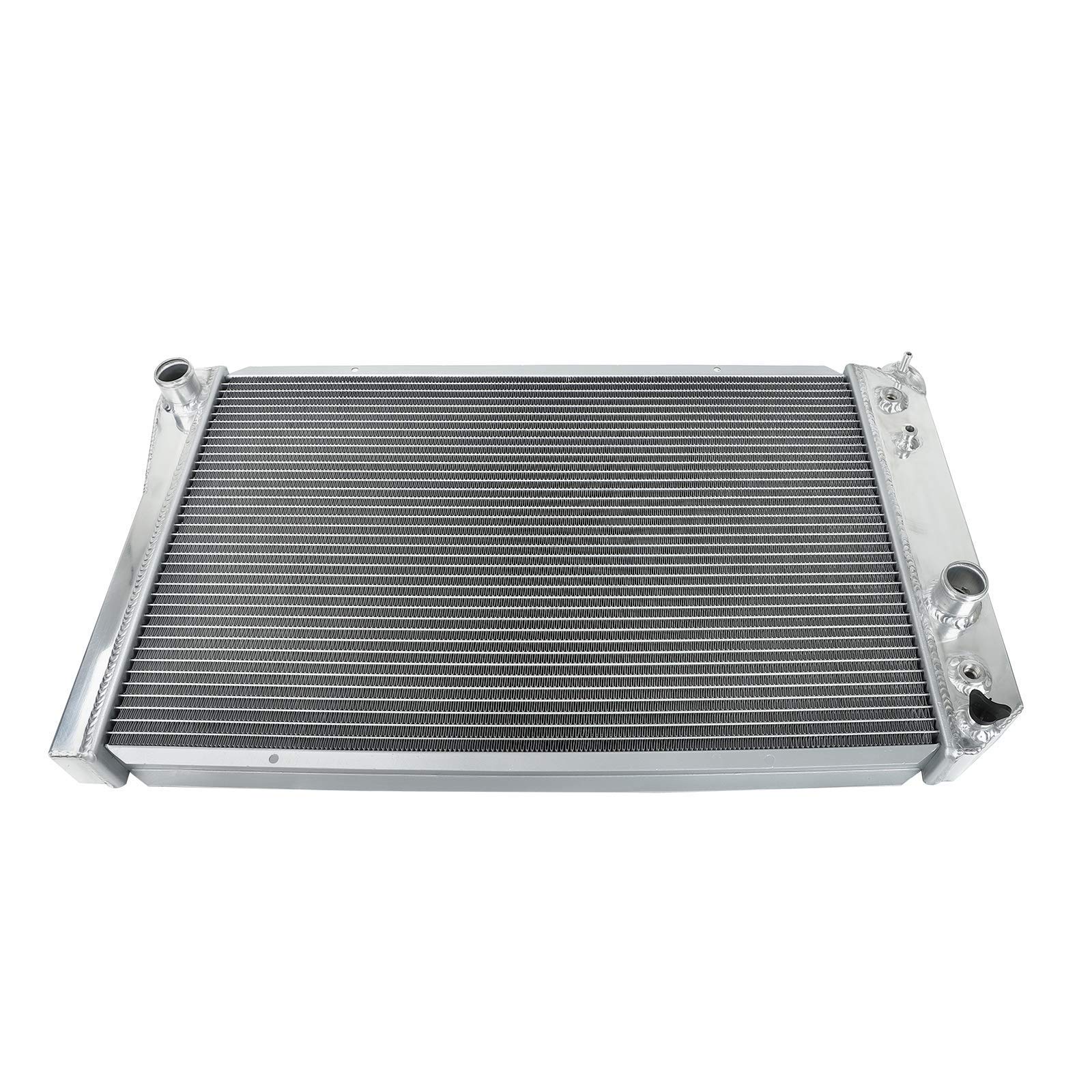 Full Aluminum 3-Row Core Racing Radiator Compatible with 1982-2002 Chevy S-10 Blazer V8 Conversion 1984-1990 Chevrolet Corvette