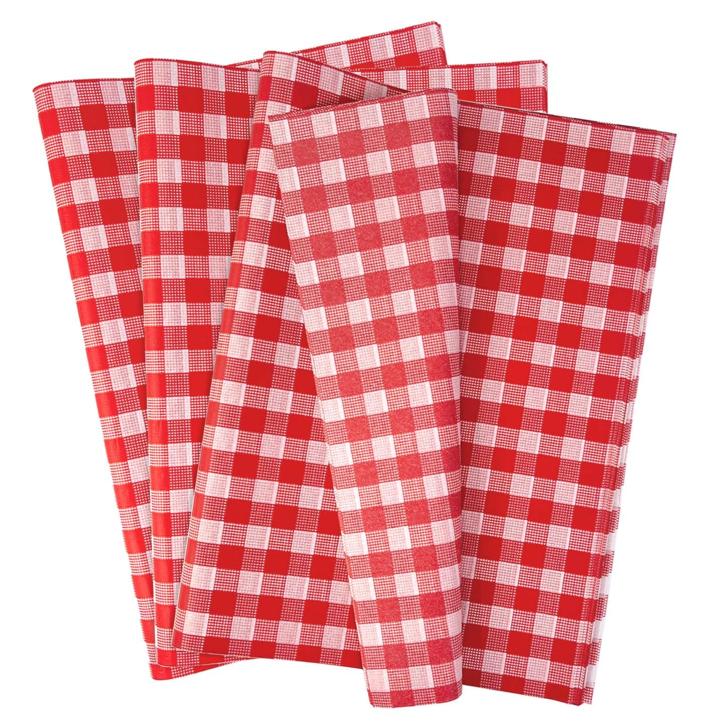 MUNILAIL 100 Sheets Gingham Tissue Paper 14 x 20 Inches Red and White Checkered Tissue Paper for Gift Bags Bulk Wrapping Papers Gift Papers Tissue for Birthday Gift Packing Crafts