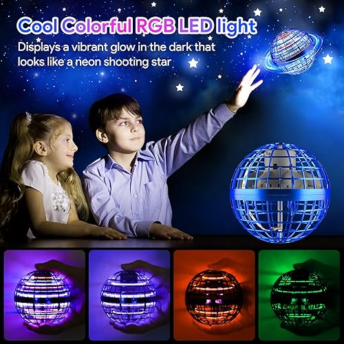 Miniatura 3 de Bola de orbe voladora - Juguete de bola de galaxia Boomerang voladora 2023, rotación de 360, órbita de drone controlada a mano, regalos de