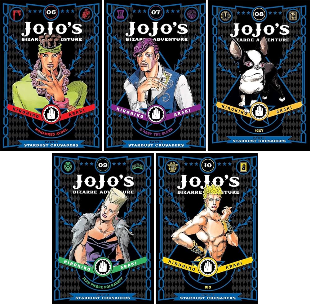 Jojo's Bizarre Adventure Part 3, Vol. 6- Vol. 10 by Hirohiko