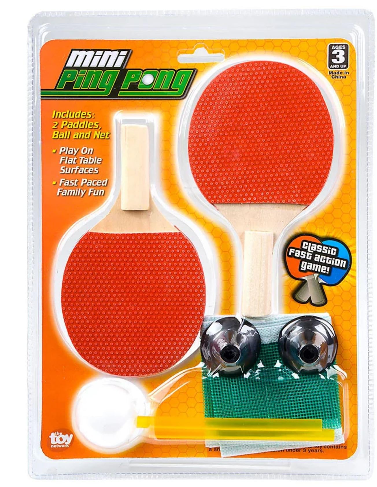 Amazon.com: Mini Ping Pong Set - Table Tennis - 2 Paddles, Ping