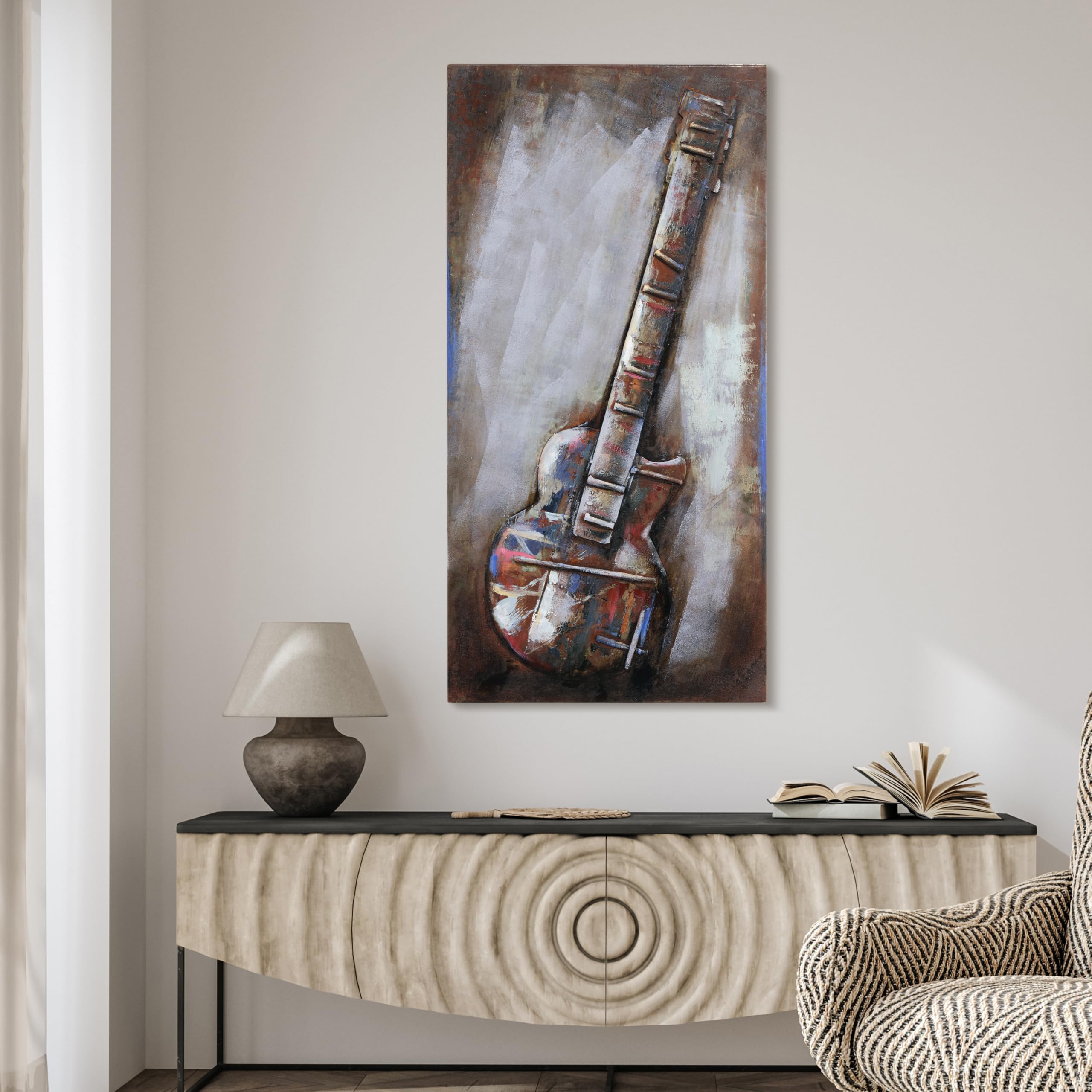 Amazon.com: Empire Art Direct Electric Guitar Mixed Media Iron