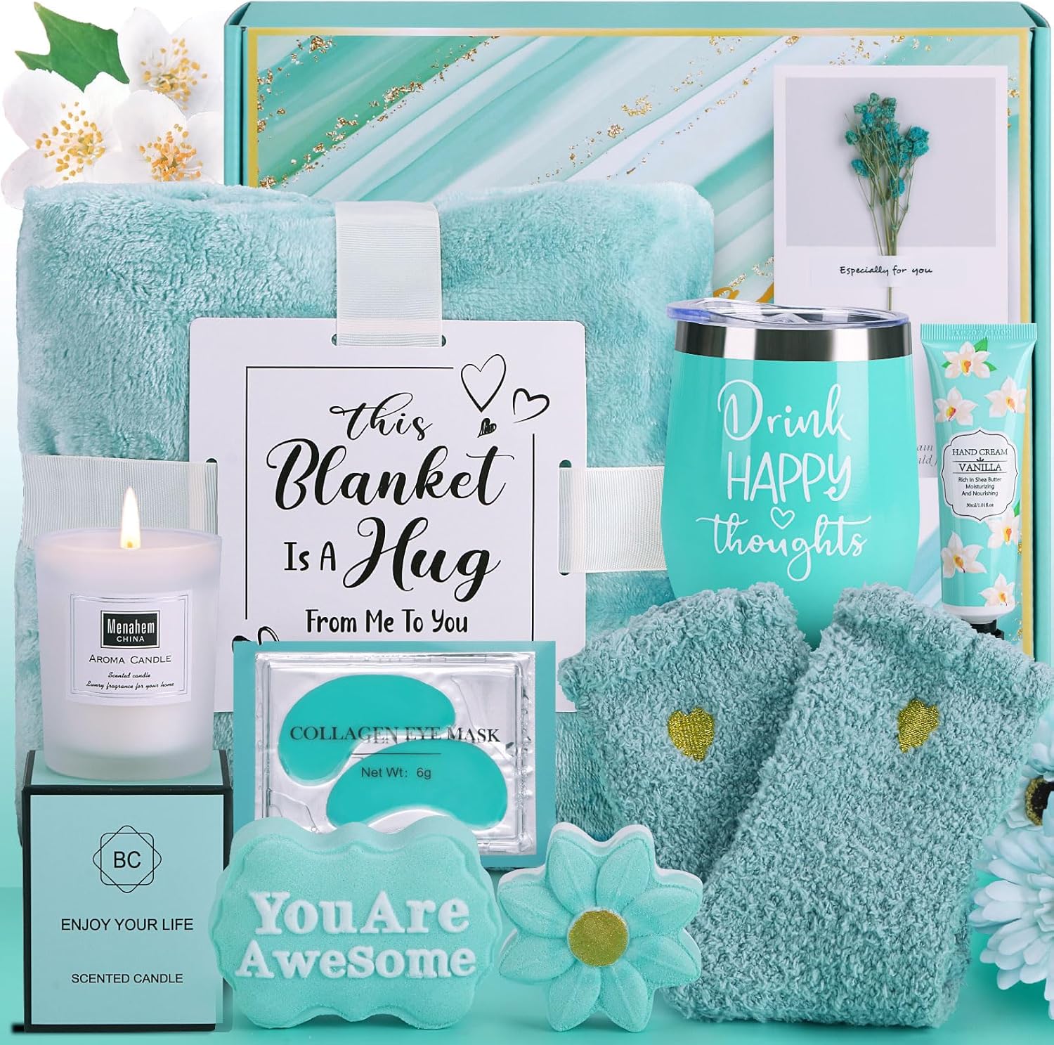 Birthday Self Care Package for Women – Get Well Soon Basket, Unique Relaxing Spa Set, Mother’s Day Gift for Mom, Sister, Wife, Her, Best Friend, Grandma Birthday Self Care Package for Women – Get Well Soon Basket, Unique Relaxing Spa Set, Mother’s Day Gift for Mom, Sister, Wife, Her, Best Friend, Grandma