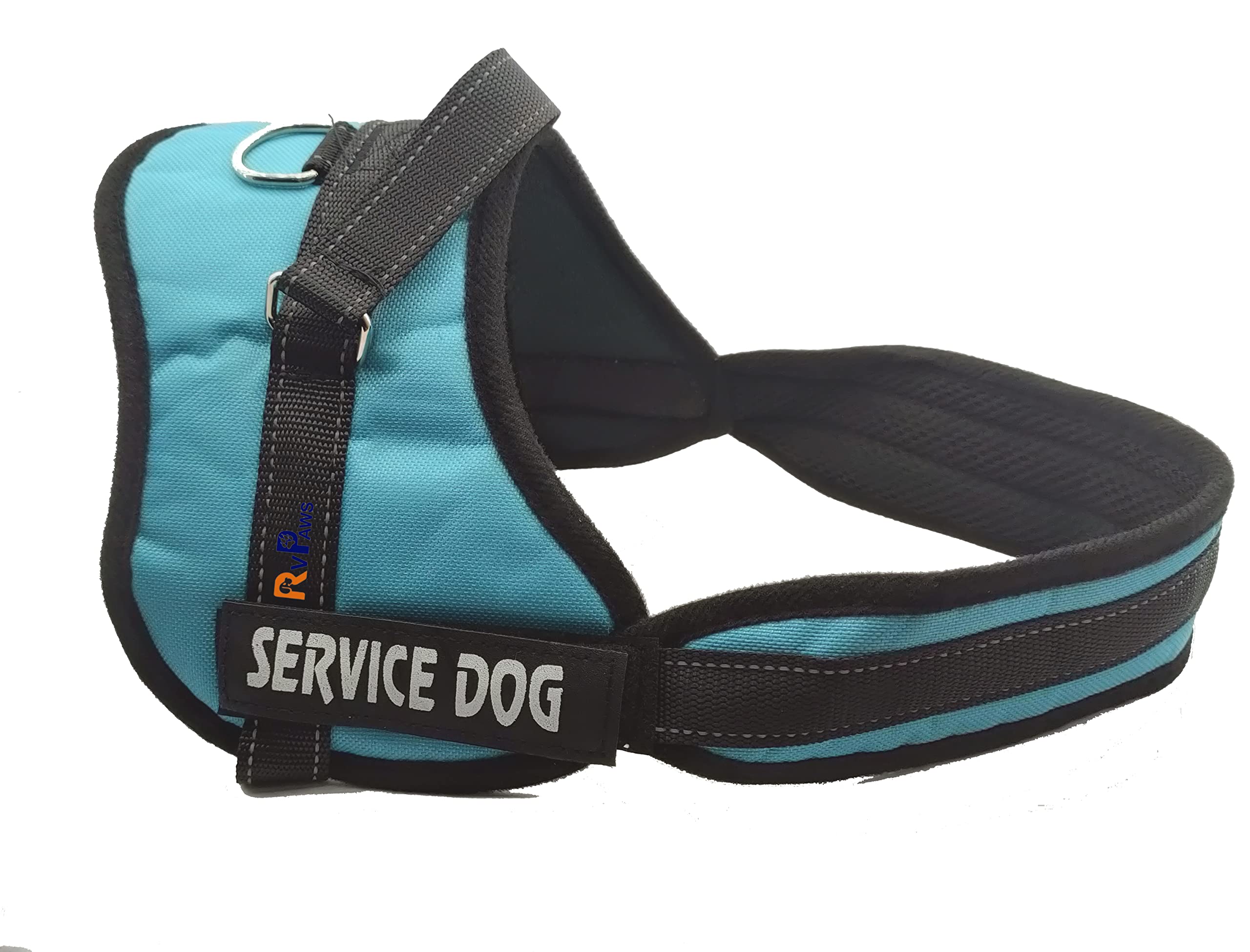 RvPaws Dog Chest Belt, No-Pull Reflective Breathable Adjustable Pet Vest with Handle for Outdoor Walking - No More Pulling, Tugging or Choking Dog Harness K-9 (Medium, Blue) (B09SP8X81H) Amazon Price History, Amazon Price Tracker