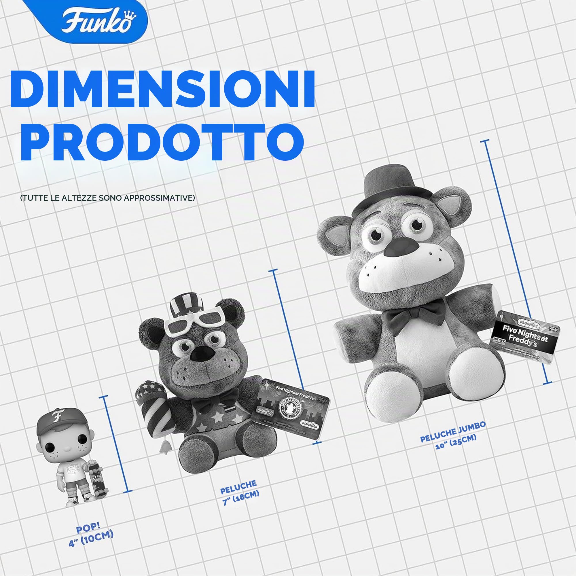 Funko Plush: Five Nights At Freddy's (FNAF)- Pizza Plex-Roxanne Wolf - Peluche da Collezione - Idea Regalo per Il Compleanno - Merchandising Ufficiale