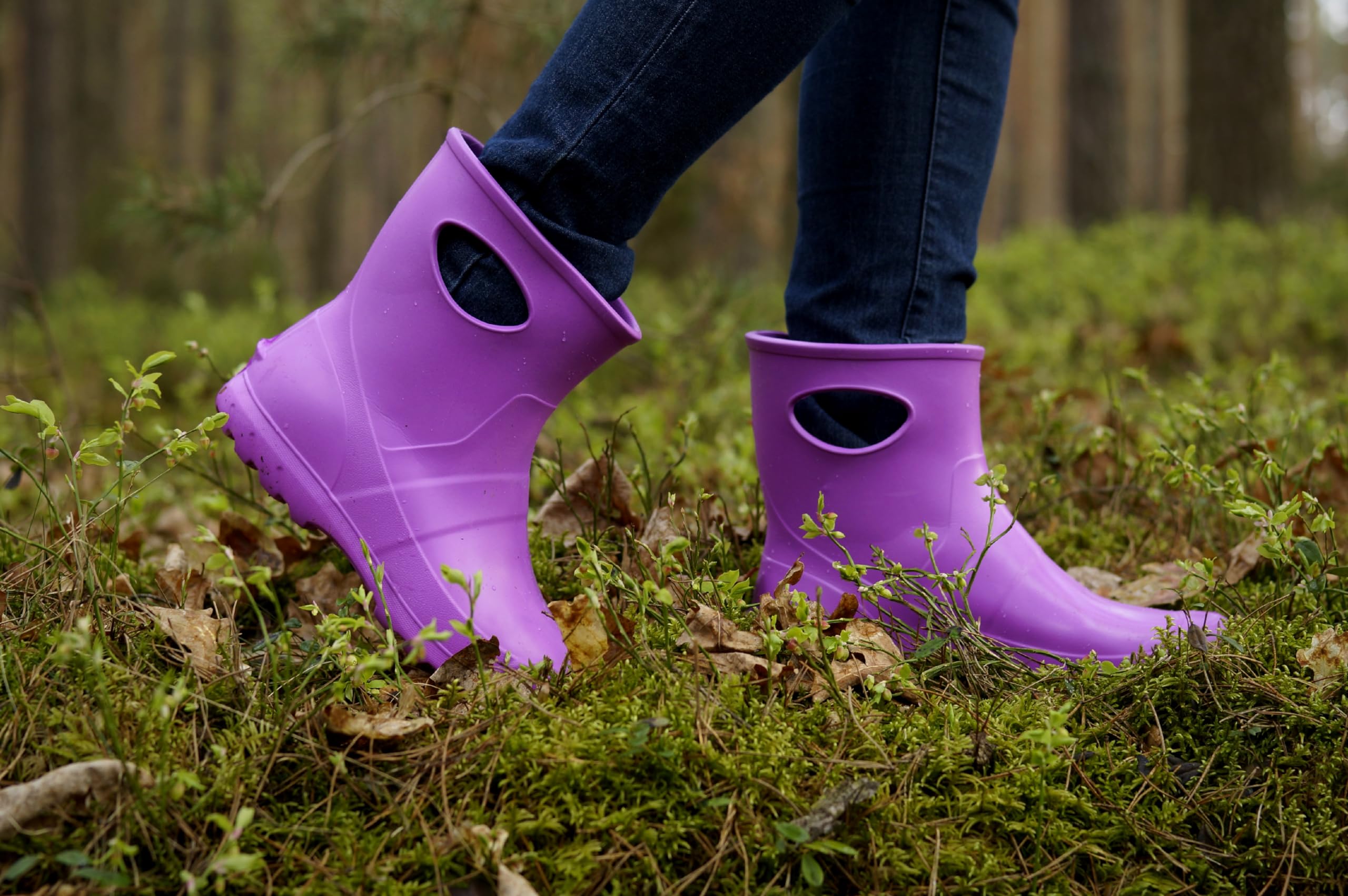 LEMIGO Botas de Lluvia de Jardín Unisex EVA 36-47 EU