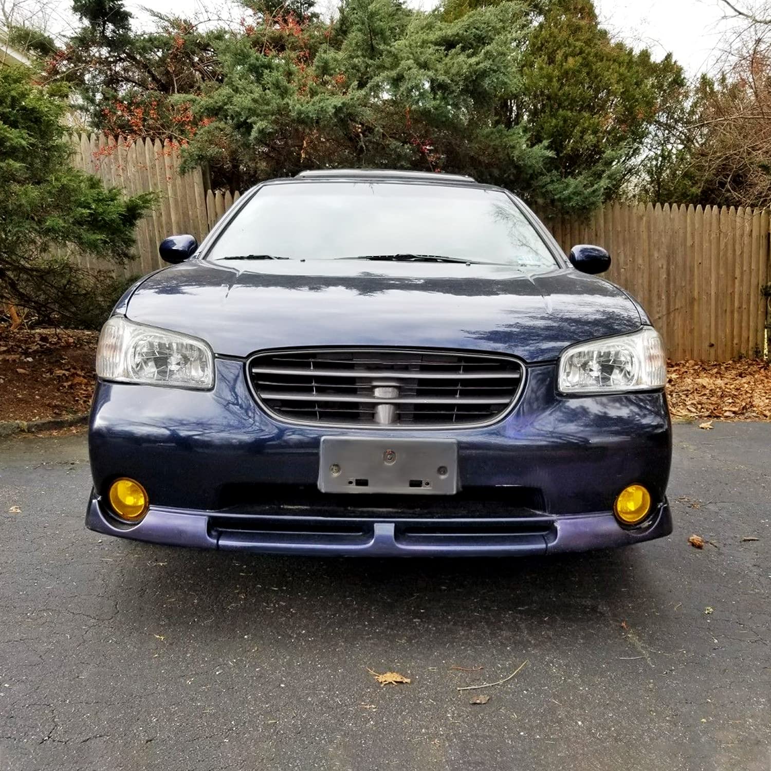 Spec-D Tuning Yellow Lens Fog Lights +H3 Bulbs+Switch Included Compatible with Nissan Maxima 2000-2001, Sentra, Frontier, L+R Pair Assembly