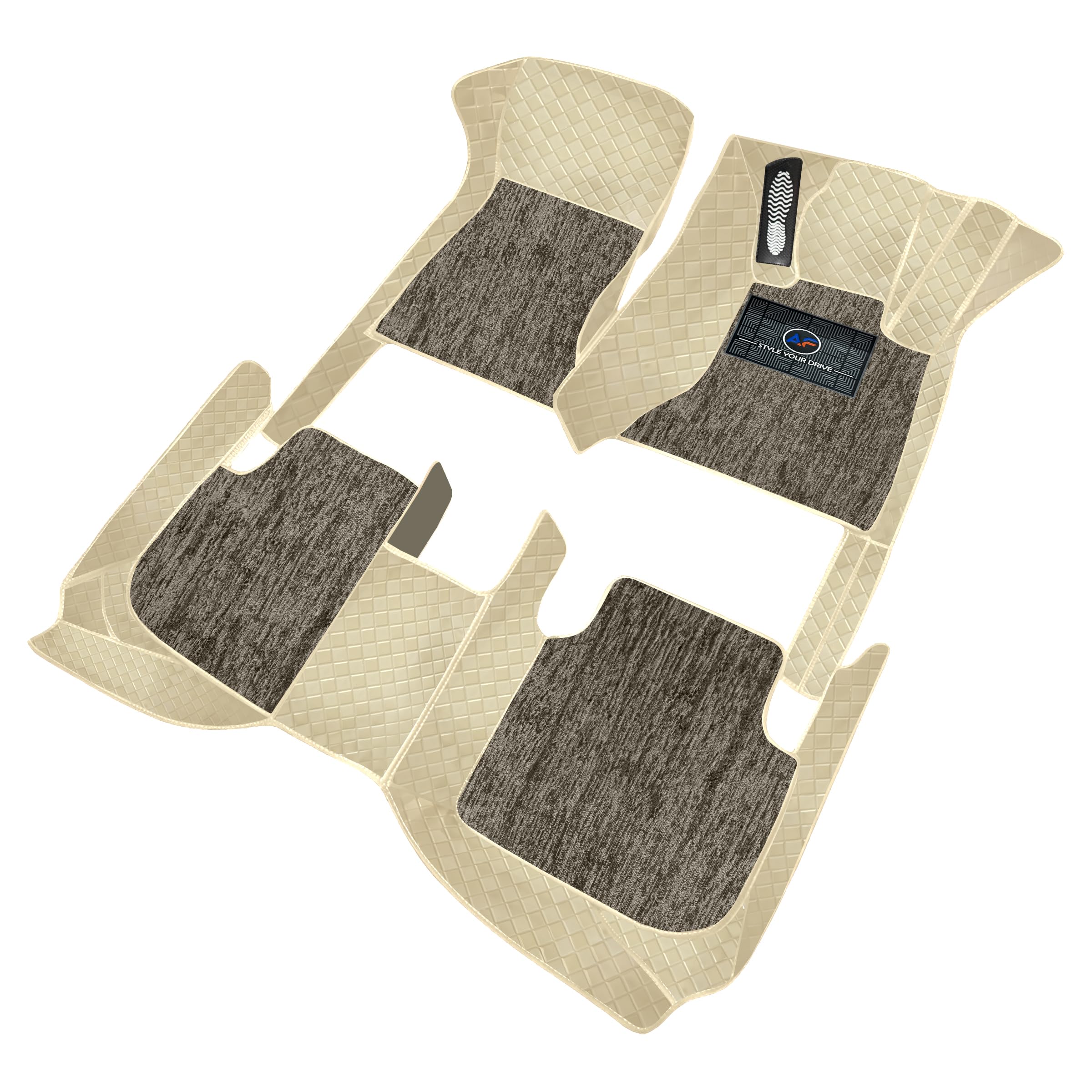Autofurnish 9D Luxurious Custom Fitted Car Mats for Mahindra XUV 3XO (Automatic) 2024 - Beige Beige