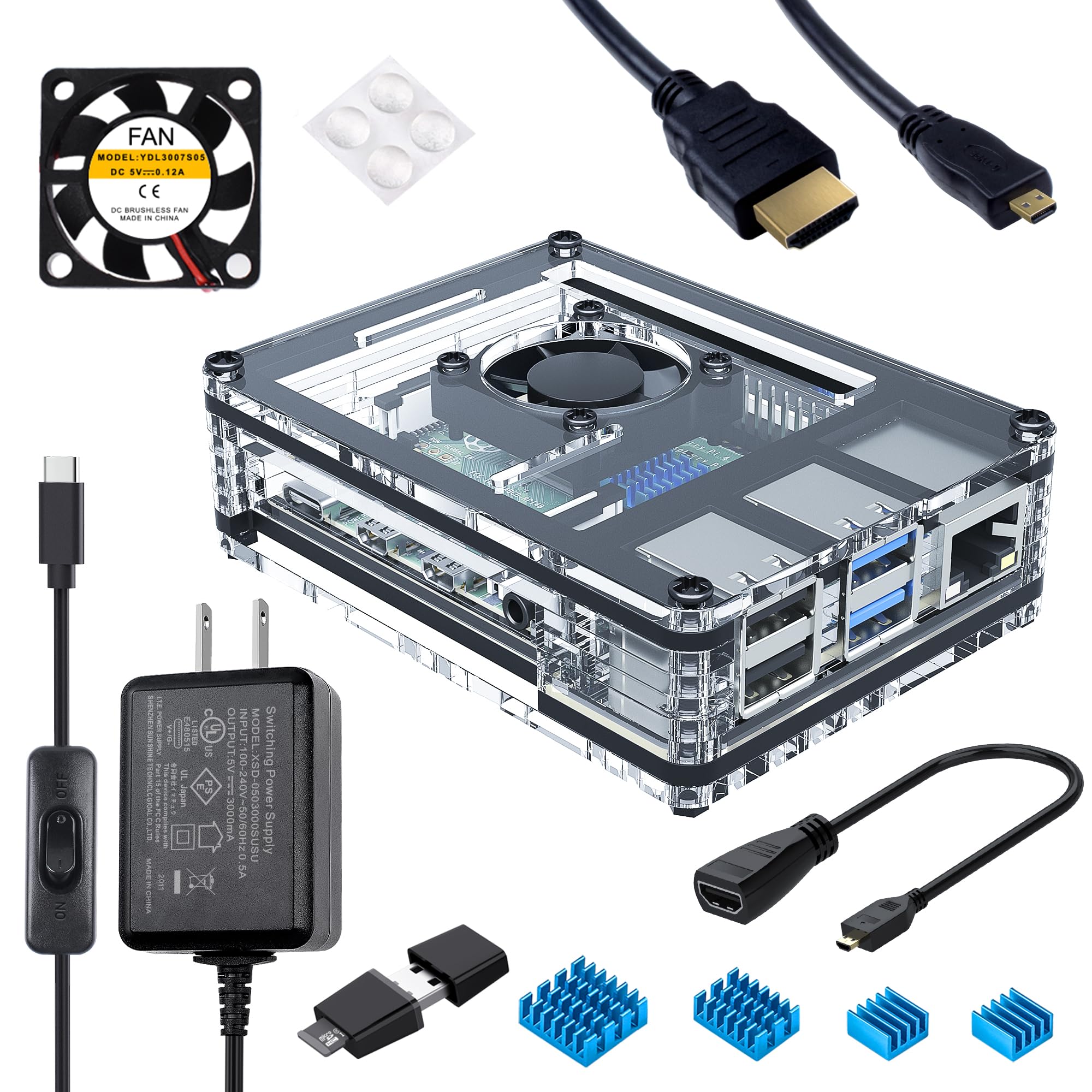 Miuzei Case for Raspberry Pi 4