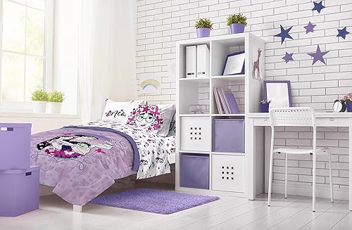 Miniatura 7 de Disney Encanto The Magical Madrigal Sisters - Juego de cama de 5 piezas tamaño individual incluye edredón y juego de sábanas microfibra súper suave