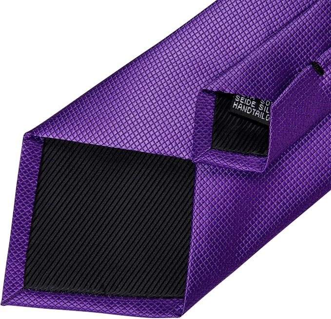 Set corbata y pañuelo lisa para hombre miniatura 6