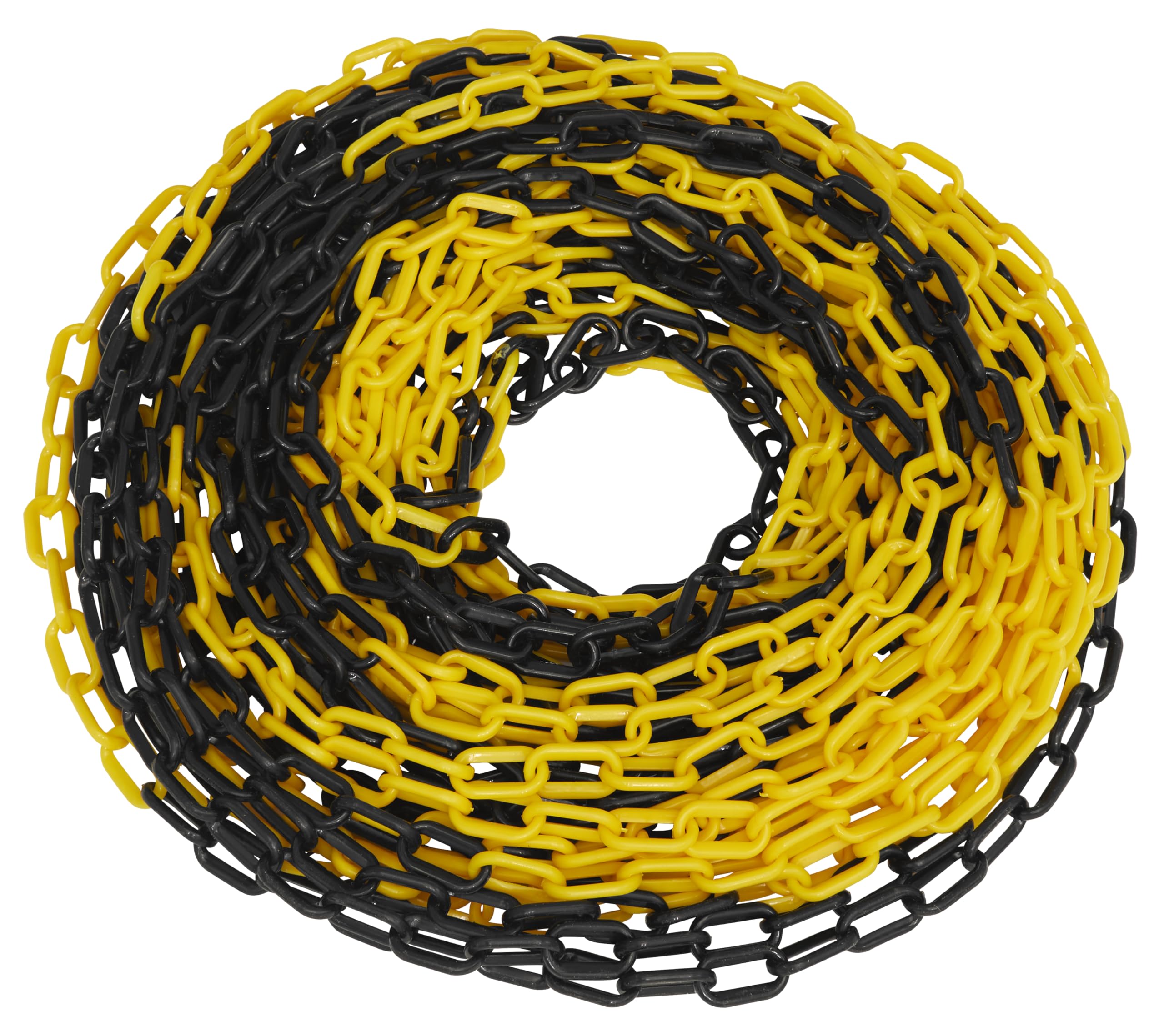 Sealey Black, Yellow Byc25m 25M X 6Mm Black/Yellow Plastic Chain