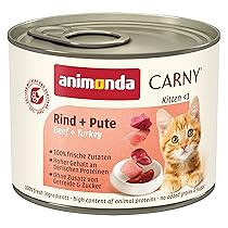 animonda Carny Kitten, cibo umido per gatti, Manzo + Pute 12 x 200 g