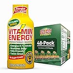 Vitamin Energy B12 11,000% Extra Strength Energy Shot Mango 48 Pack, 260mg Natural Caffeine, B12 & B6, Nootropic Focus, Vitality, Zero Sugar, Gluten-Free, Vegan, Kosher, 1.93 fl oz