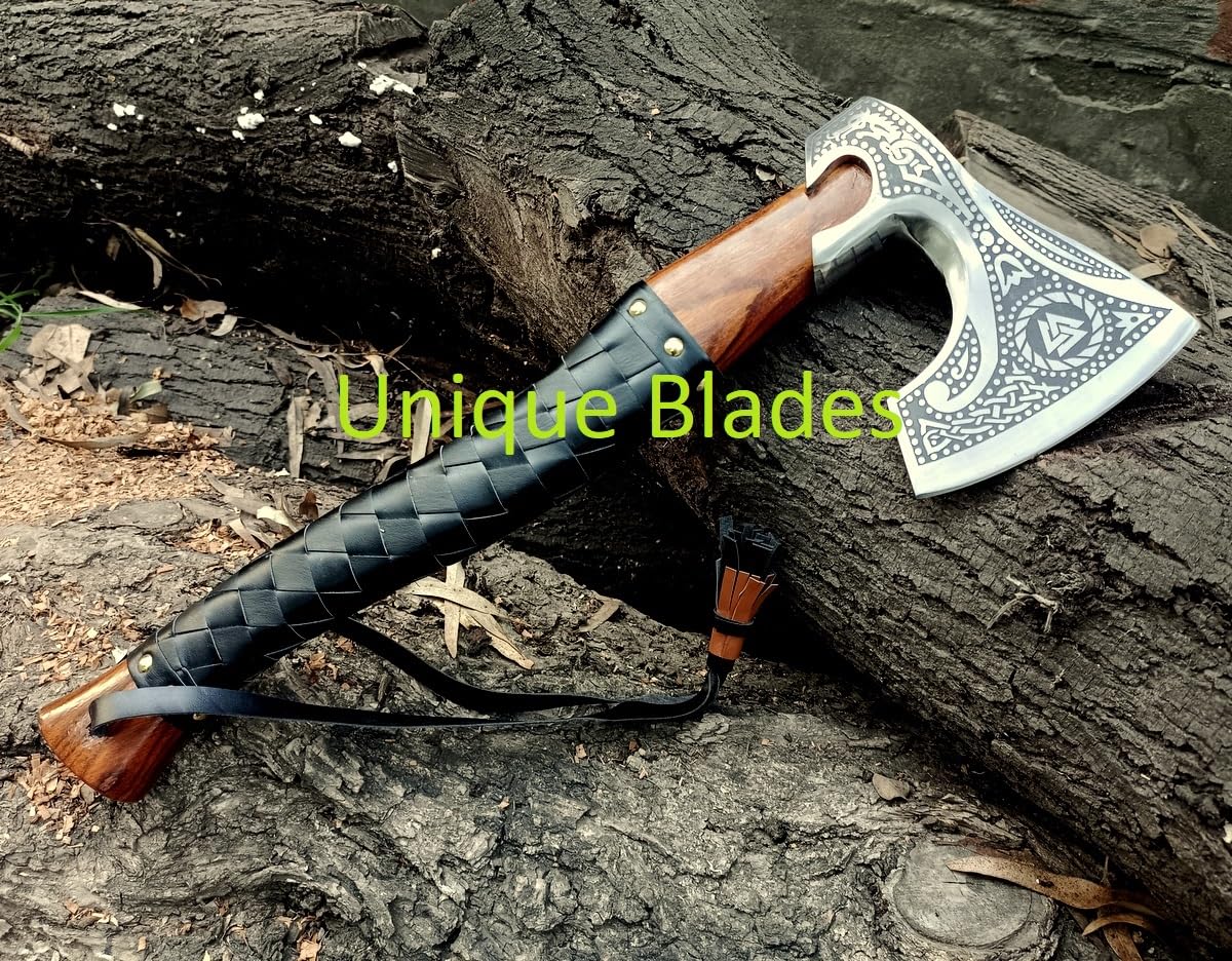 Hache d'inspiration viking forgée à la main (modèle n°3