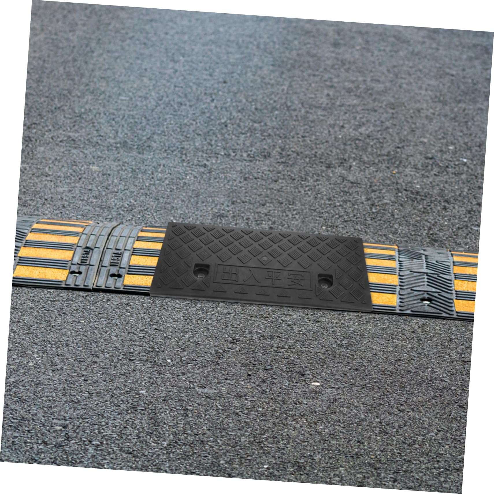 Rampe de Seuil en Caoutchouc Portable et Résistante aux Dommages pour Fauteuil Roulant et Skateboard, pour Hôtel et Boutique, Tapis de Rampe Noir Pratique