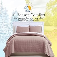 Vista 9 de Southshore Fine Living, Inc. Juego de edredón de tamaño King de gran tamaño, colcha de lavanda King/California con 2 fundas de almohada a juego