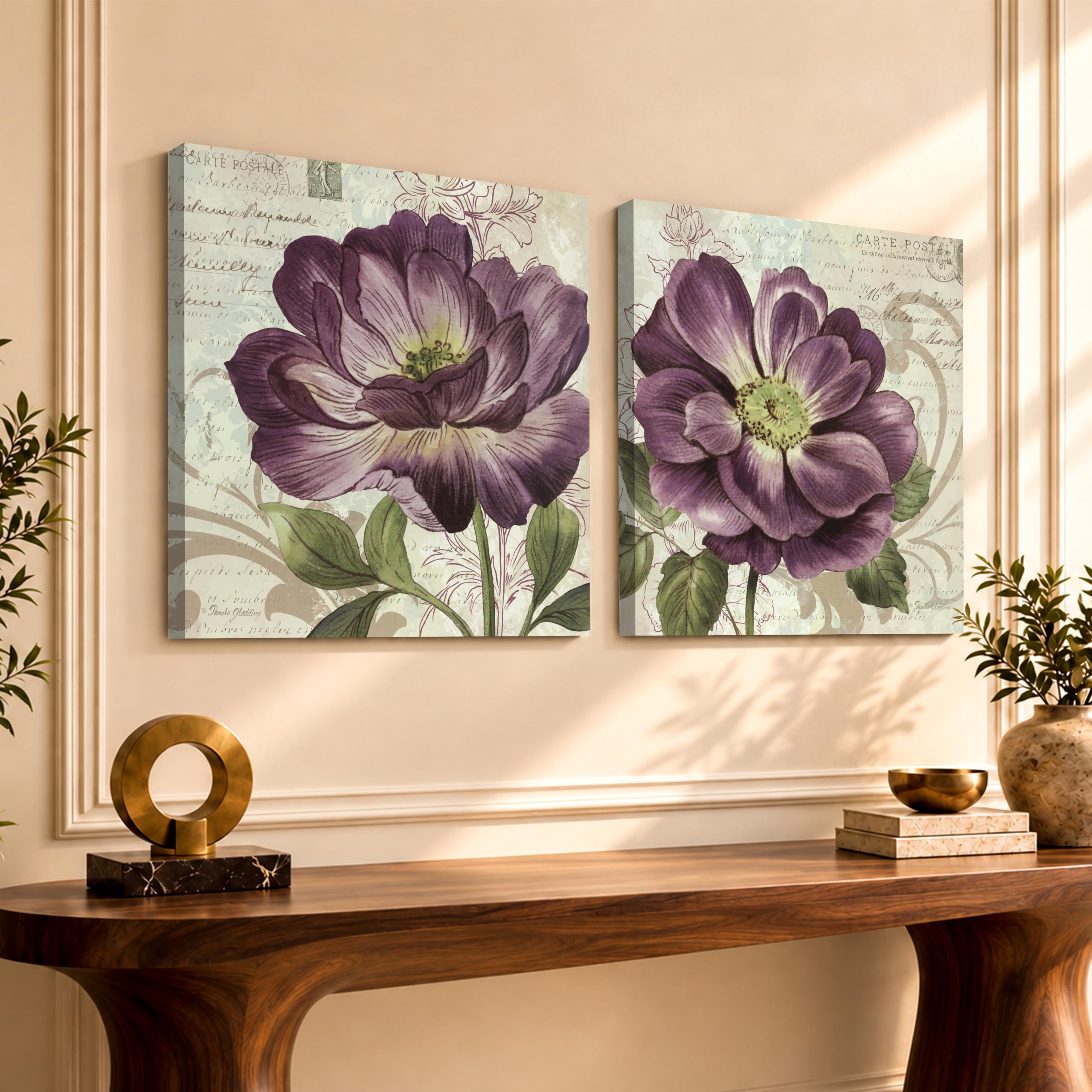 Vintage Floral Canvas Painting - Wall Art -26 Vintage Floral Canvas Painting - Wall Art -26