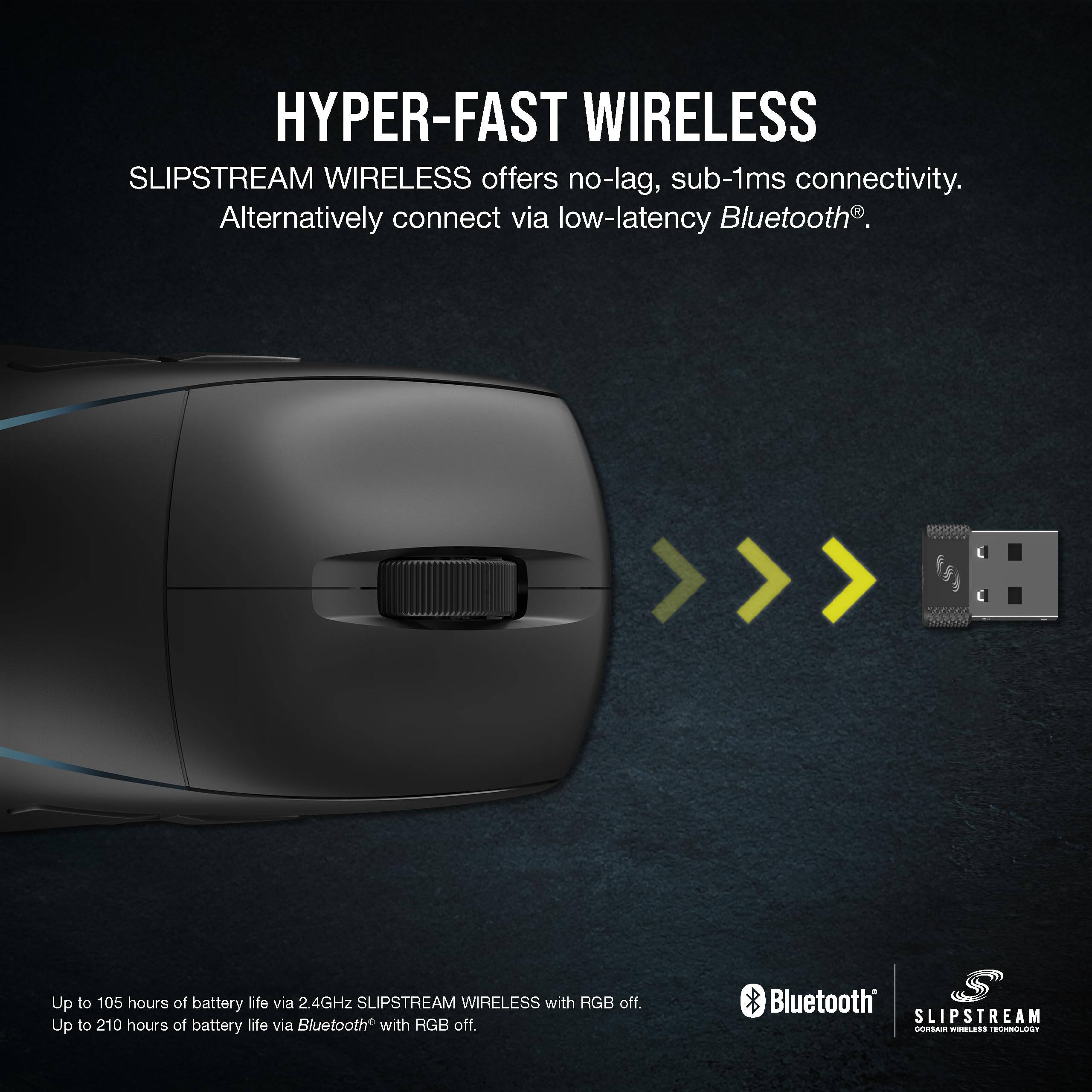 Corsair Ratón inalámbrico RGB Ligero para Juegos M75-26.000 dpi - Botones Laterales Intercambiables - Compatible con iCUE - PC - Negro