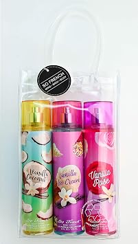 So French Vanilla Collection - Meringue Body Mist Set, 3 count