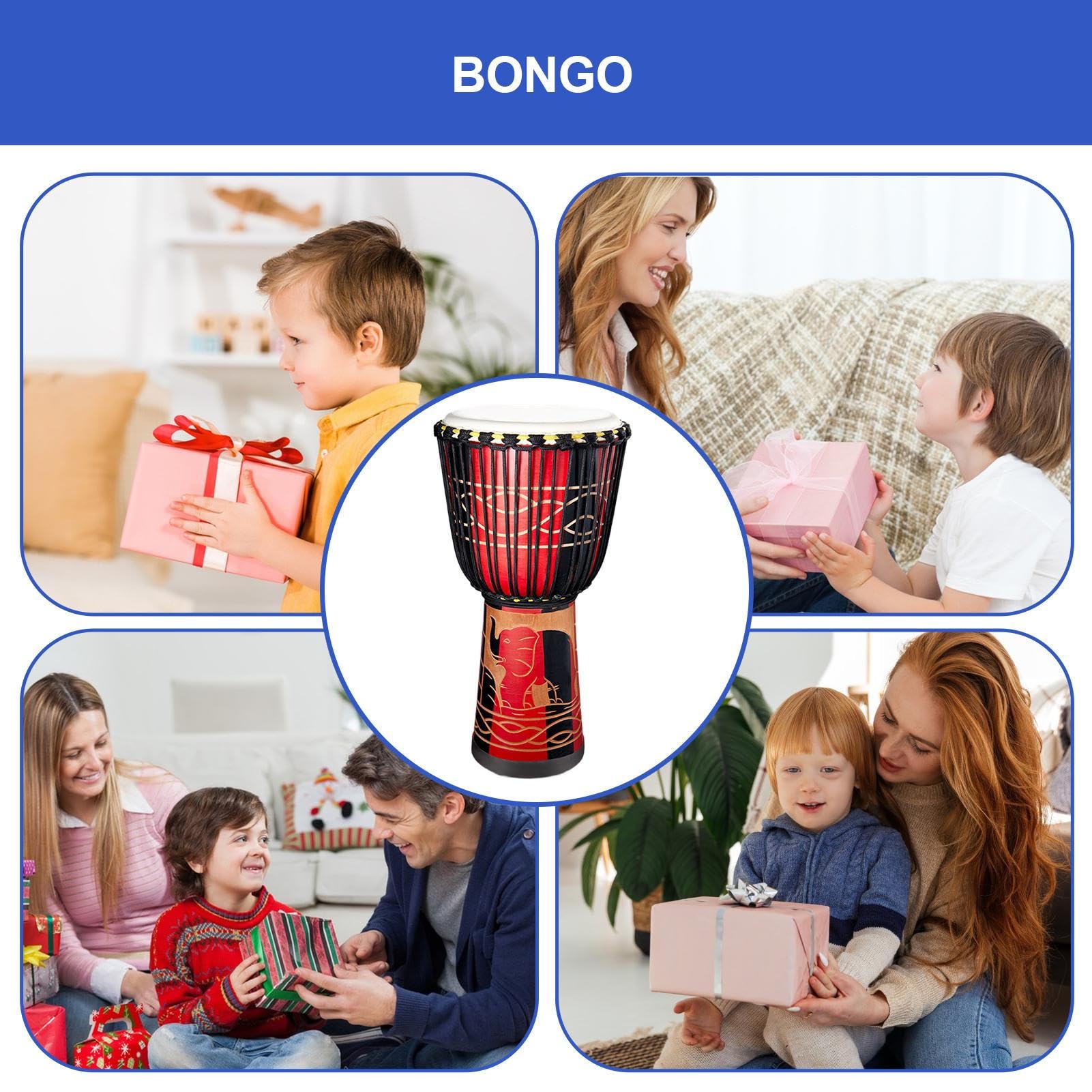 Tambini bongo per bambini, batteria africana per bambini Drum a mano