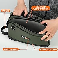 Vista 4 de Bolsa de herramientas, bolsa de almacenamiento de doble compartimento (gris)