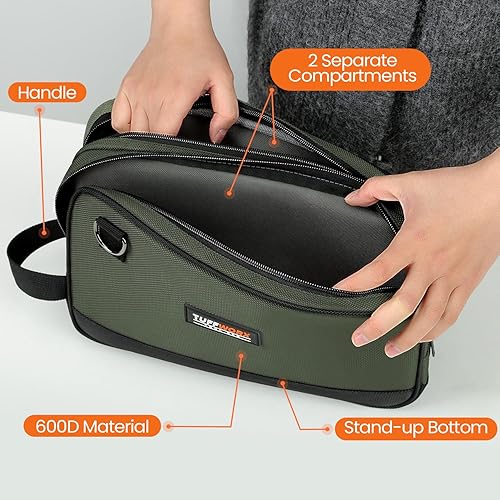 Miniatura 4 de Bolsa de herramientas, bolsa de almacenamiento de doble compartimento (gris)