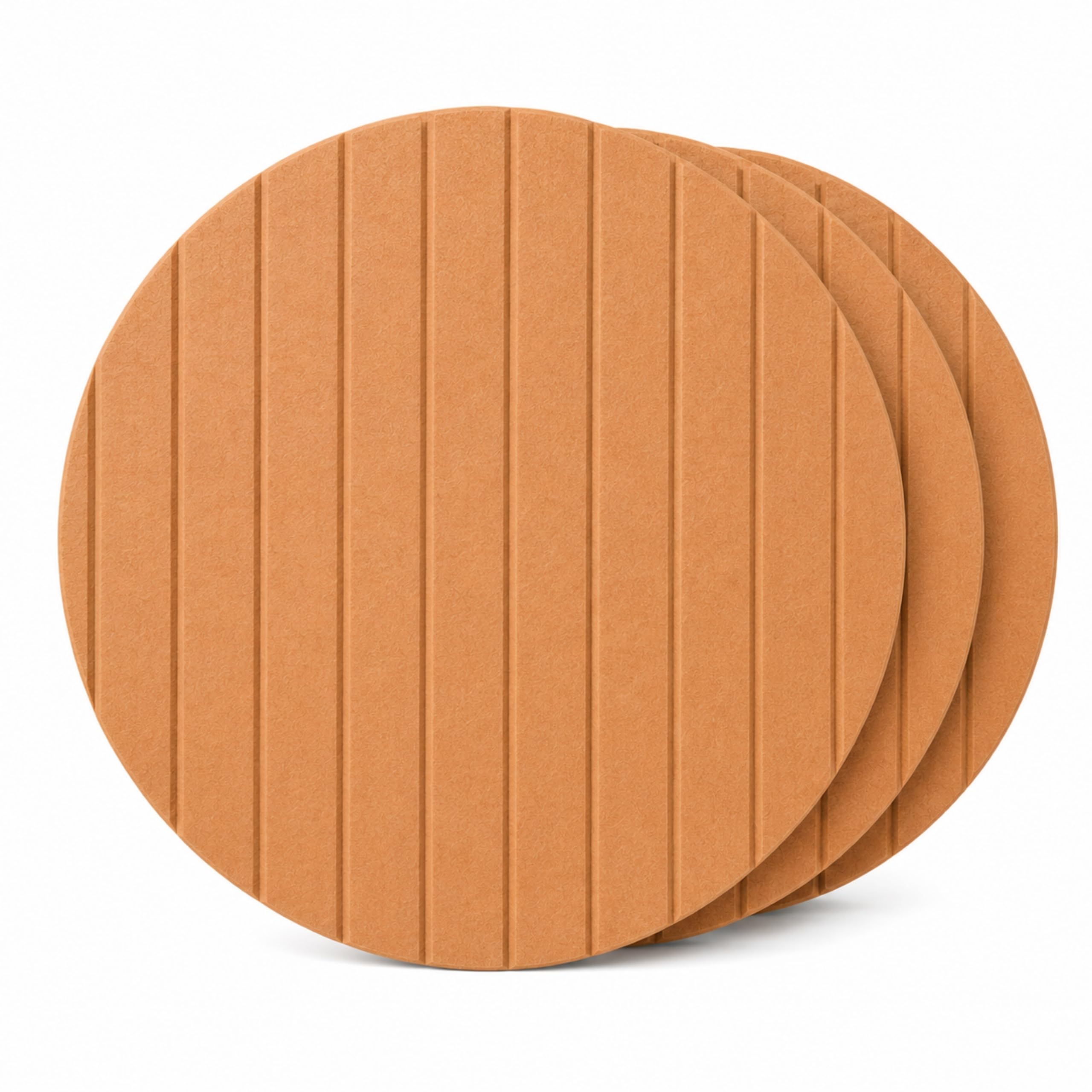 MMT Acoustix® Circle Felt Acoustic Wall Panel | Sound Proofing for Room |Premium Acoustic Panel |Pin Board for Wall |Sound Absorbing Panels | Circle Felt Acoustic Wall Panel |Camel| 60 x 60 cm | 2 Pcs-image-22