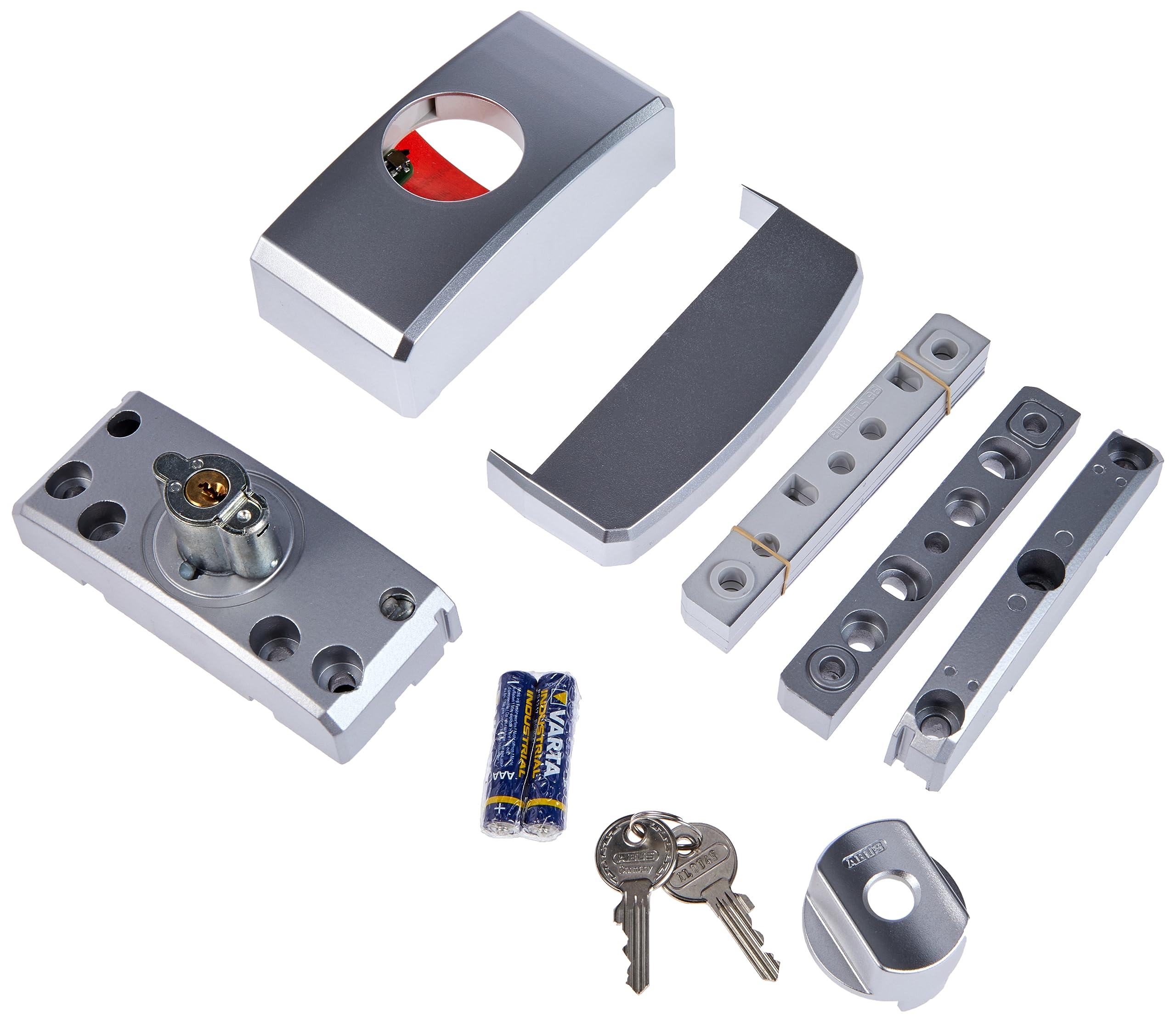 ABUS Serrure de Fenêtre FTS96A AL0145 - Verrou avec Mécanisme de Verrouillage Intuitif et Alarme, à Verrouillage Identique - Niveau de Sécurité 10 - 78552 - Argent