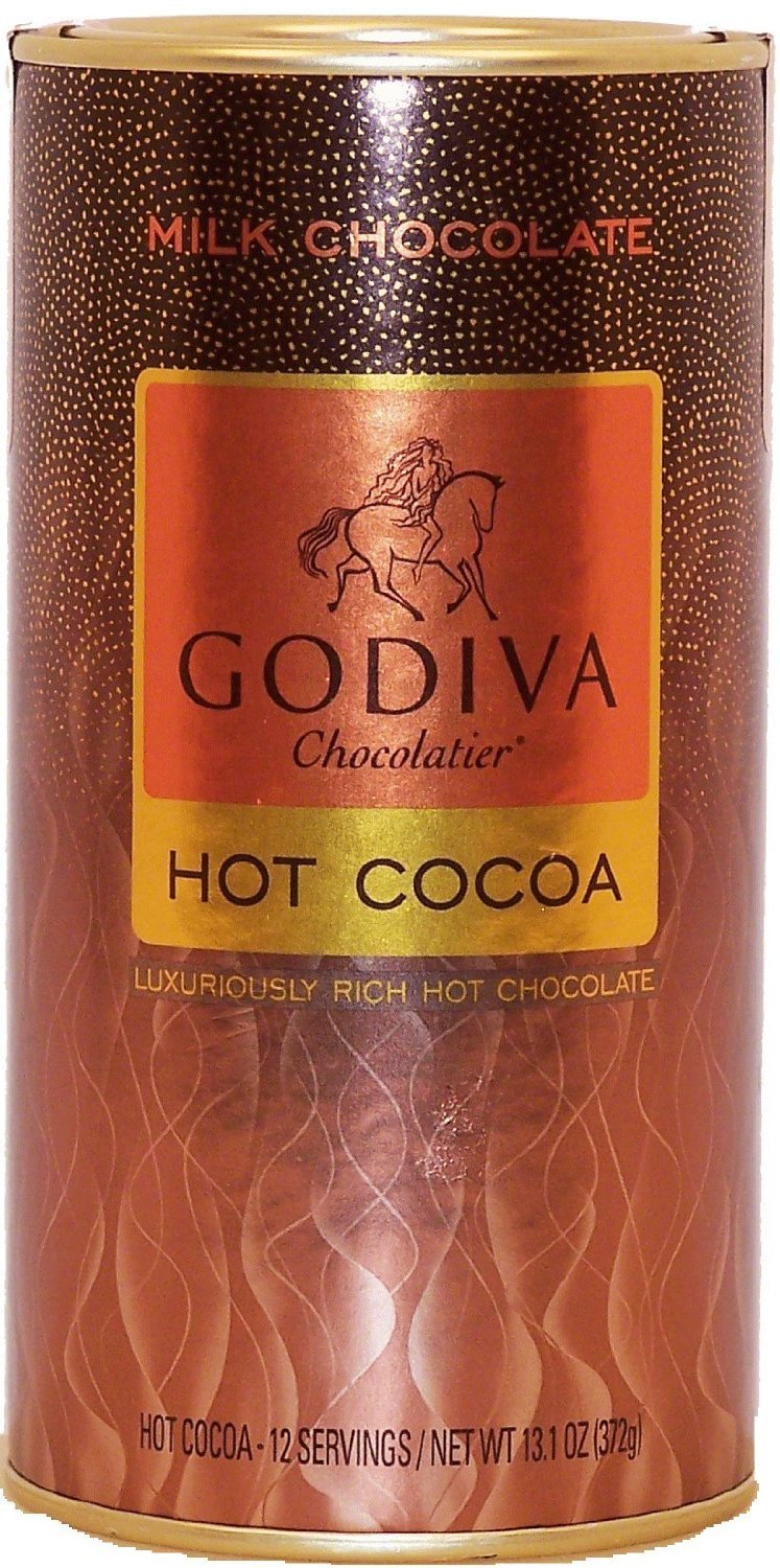 GODIVA Chocolatier Milk Chocolate Hot Cocoa Canister 13.1oz