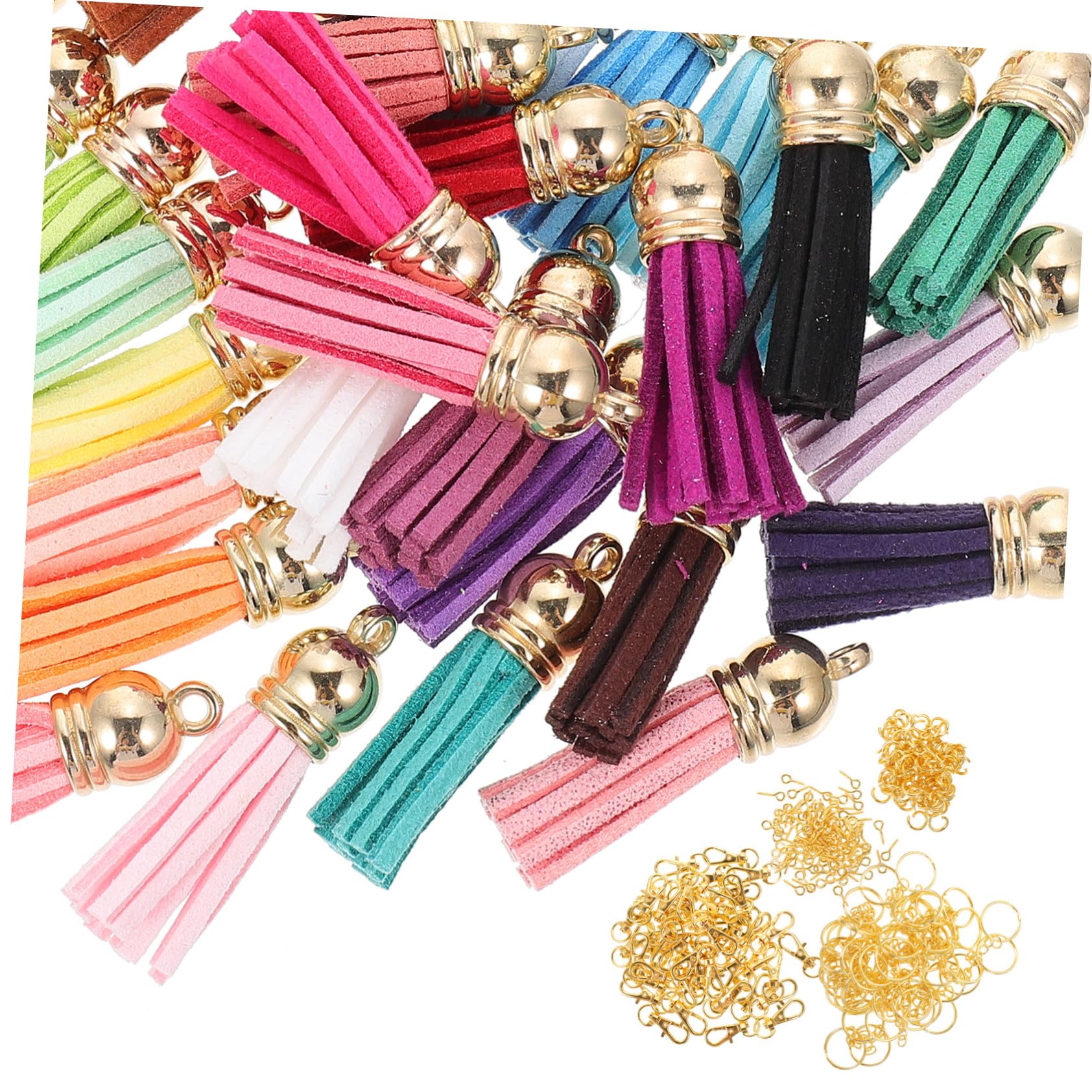 Porte-clés mousqueton doré alliage cuir kit fabrication bijoux DIY