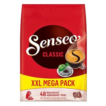 Senseo Classic - (Pack) - Medium Roast with Smooth Coffee Pods - 48 Count - Single-Serve Coffee Pads with Rich Crema - Compatible with Senseo and PeleCom Machines