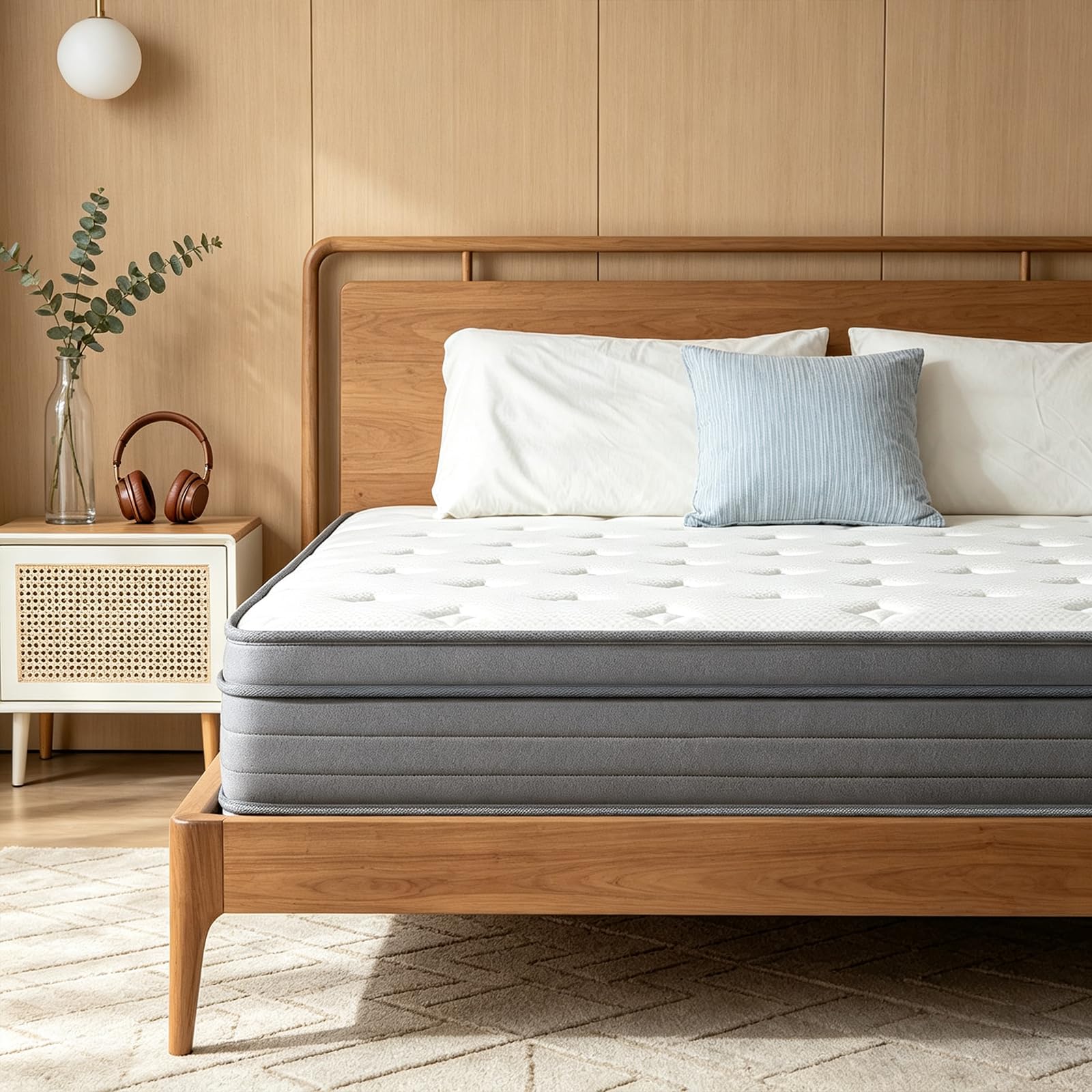 Photo 1 of Hycean Memory Foam Hybrid Mattress, 12 Inch Queen